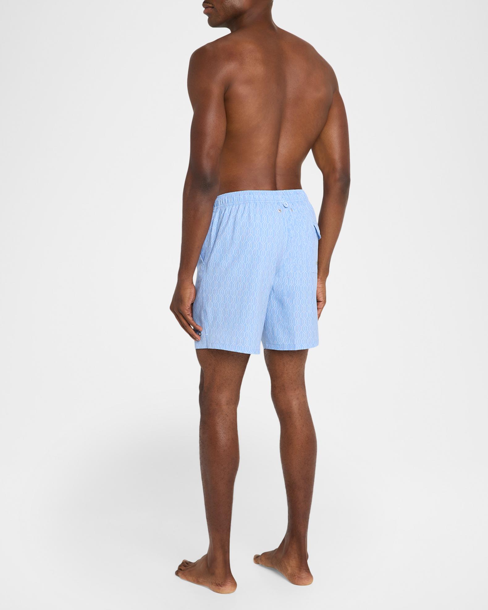 Peter Millar Men's Nautical Rope Swim Trunks | Neiman Marcus