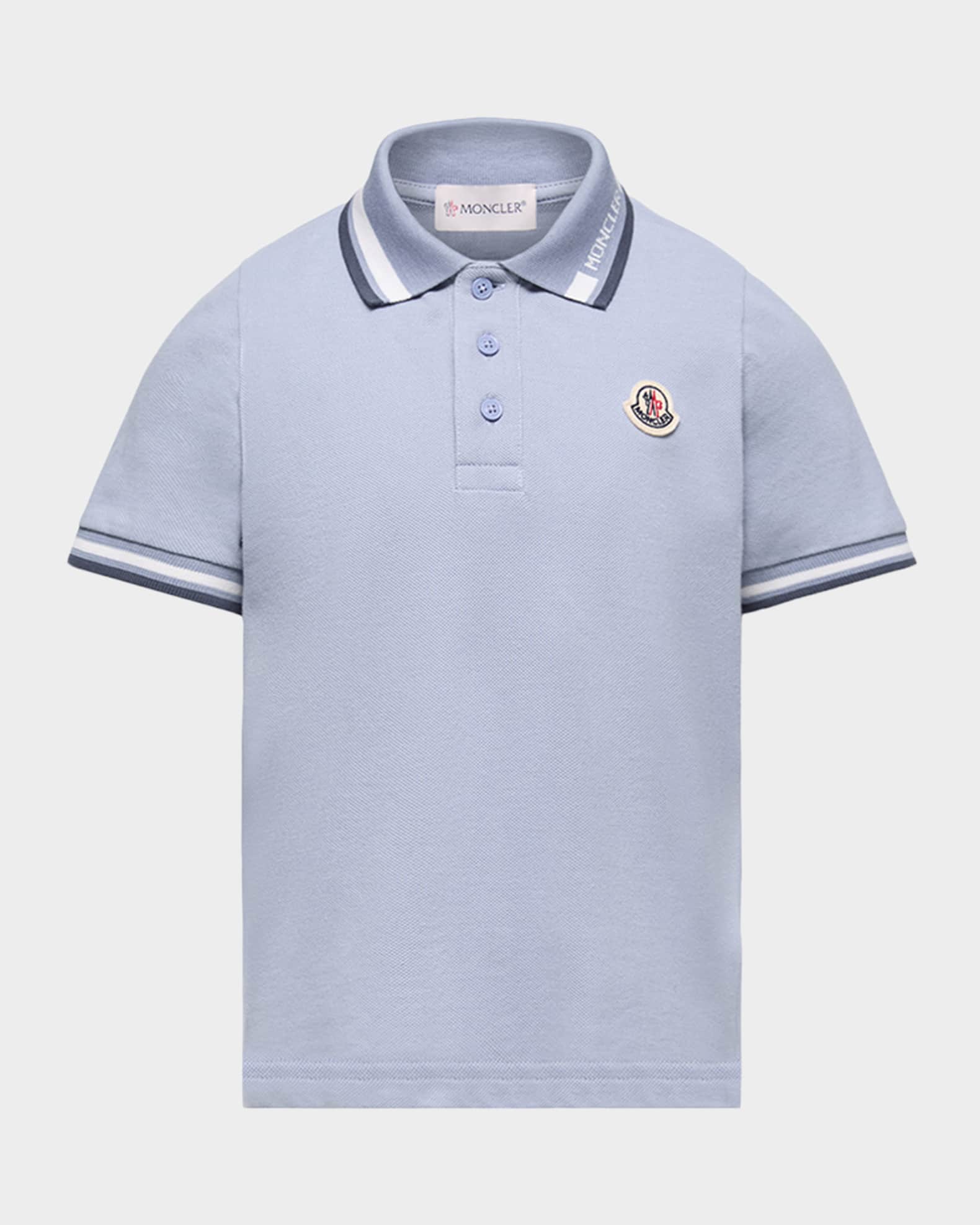 トップス MONCLER MAGLIA POLO 67260326N01S Moncler Boy's Stretch Cotton Pique Polo Shirt, Size 12-14 | Neiman
