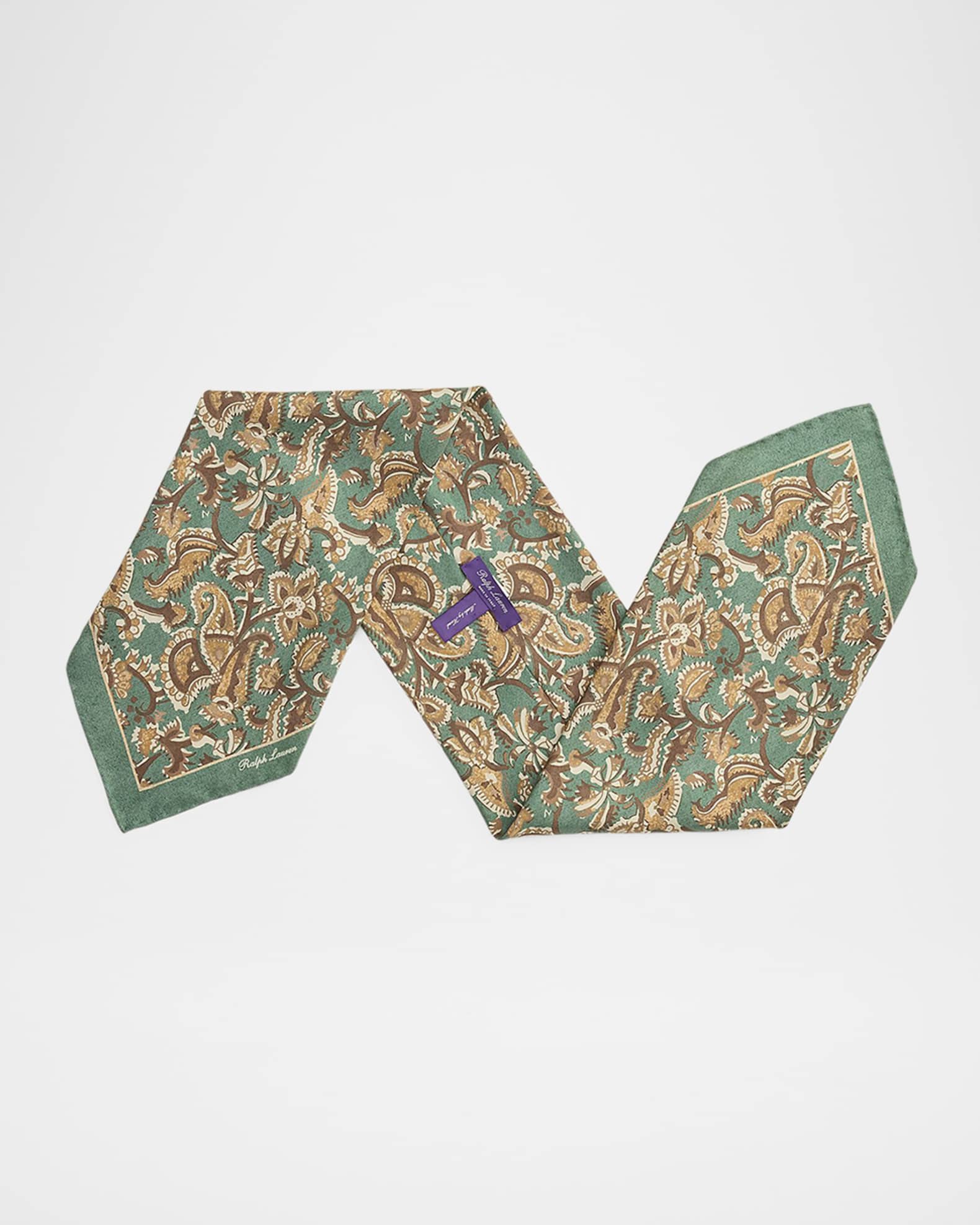 Ralph Lauren Purple Label Men's Choppa Paisley-Print Silk