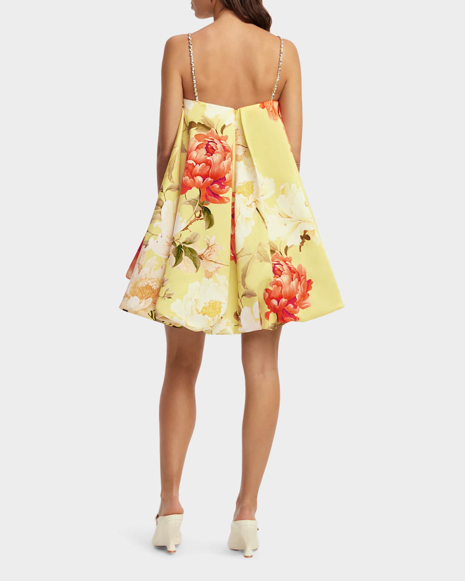 LEO LIN Patsy Crystal-Embellished Bubble Mini Dress | Neiman Marcus