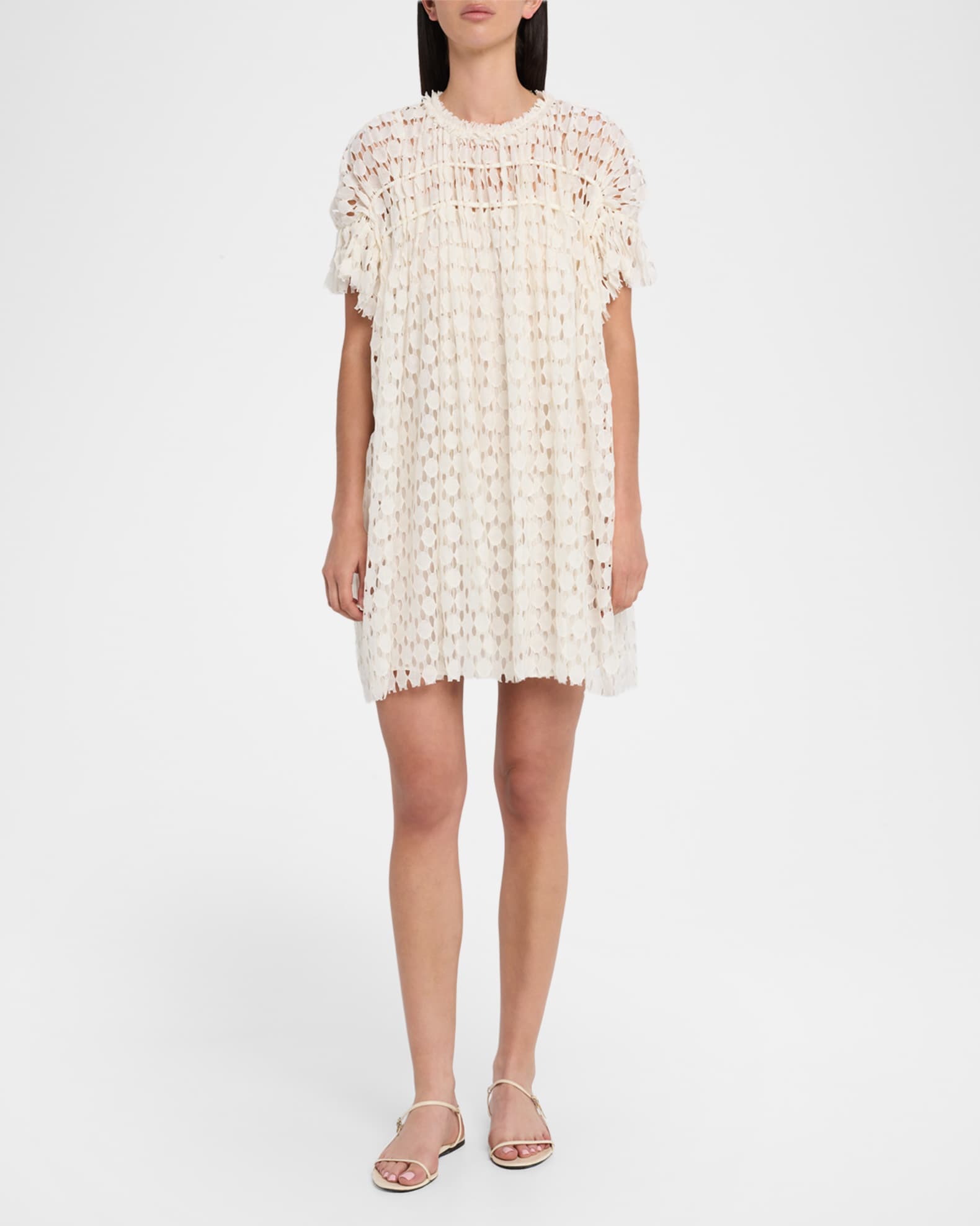 Ulla Johnson Layla Lace Mini Dress | Neiman Marcus