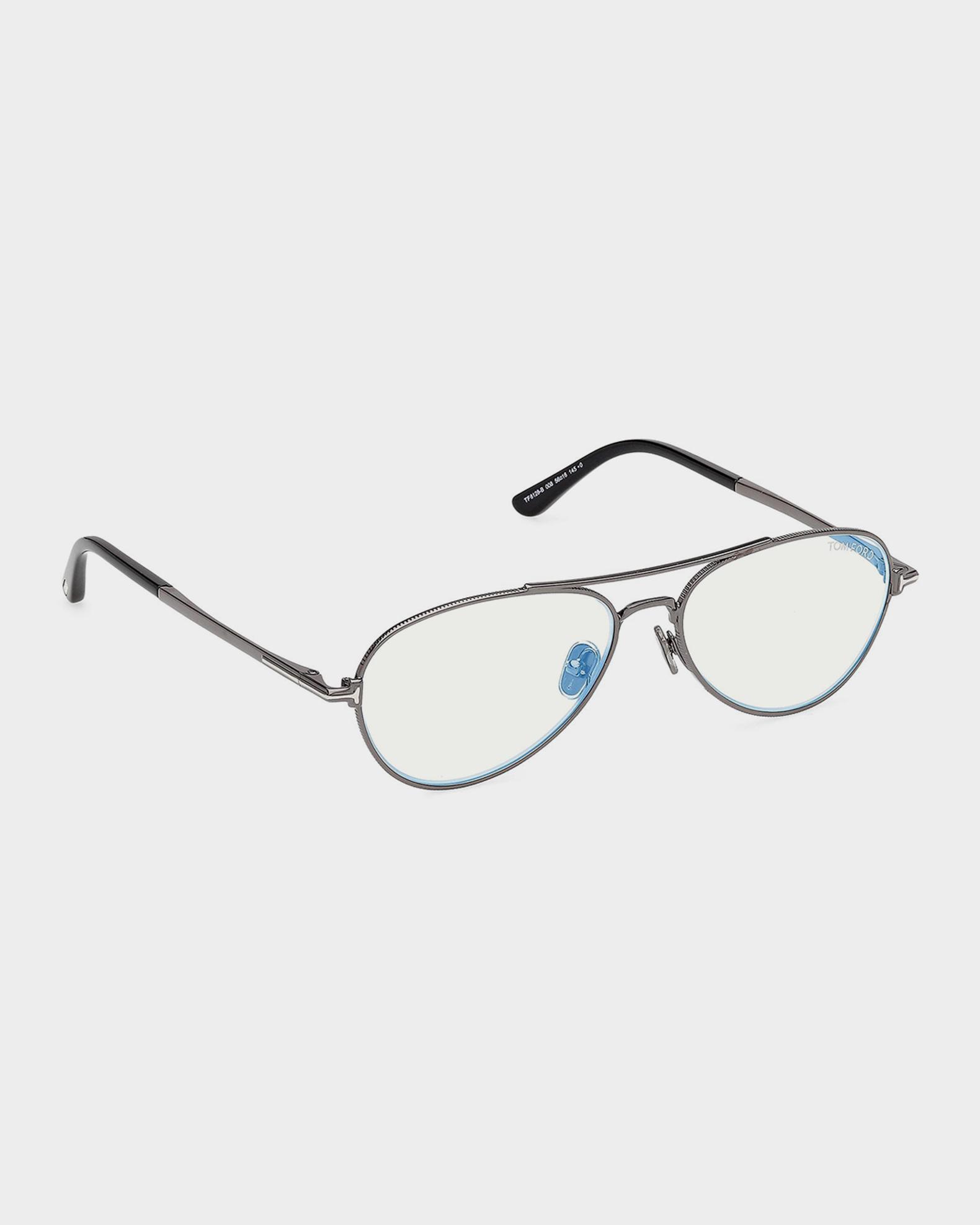 TOM FORD 56MM Blue Block Aviator Eyeglasses | Neiman Marcus
