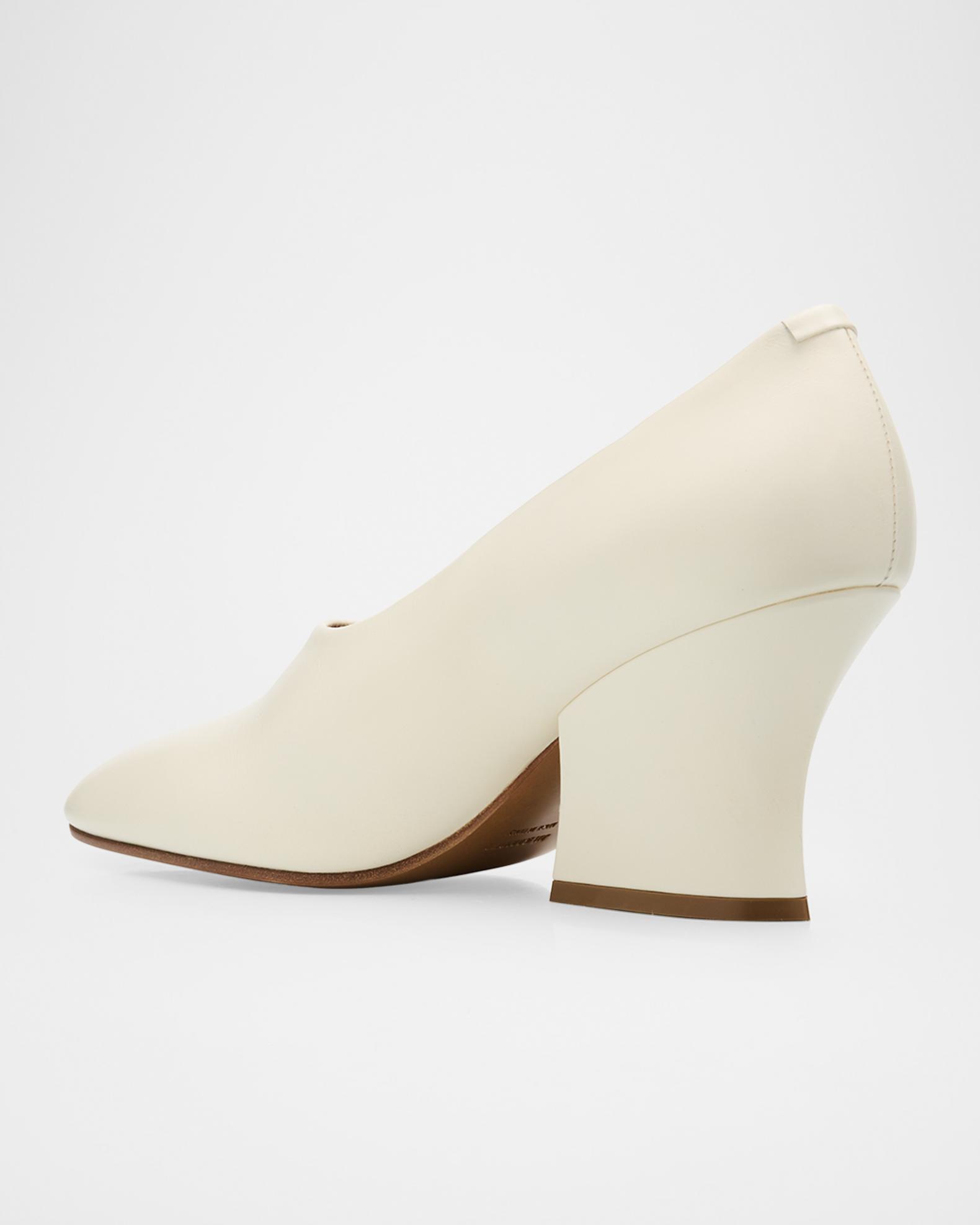 Jil Sander 75mm Lune Leather Pumps | Neiman Marcus