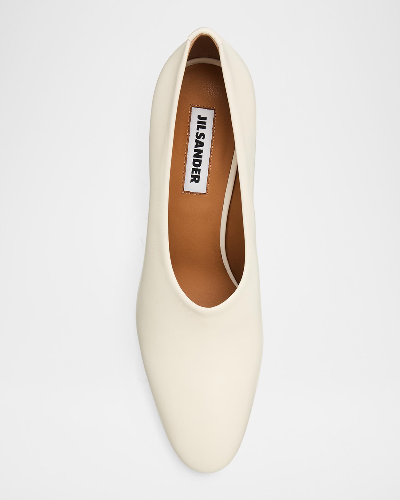 Jil Sander 75mm Lune Leather Pumps | Neiman Marcus