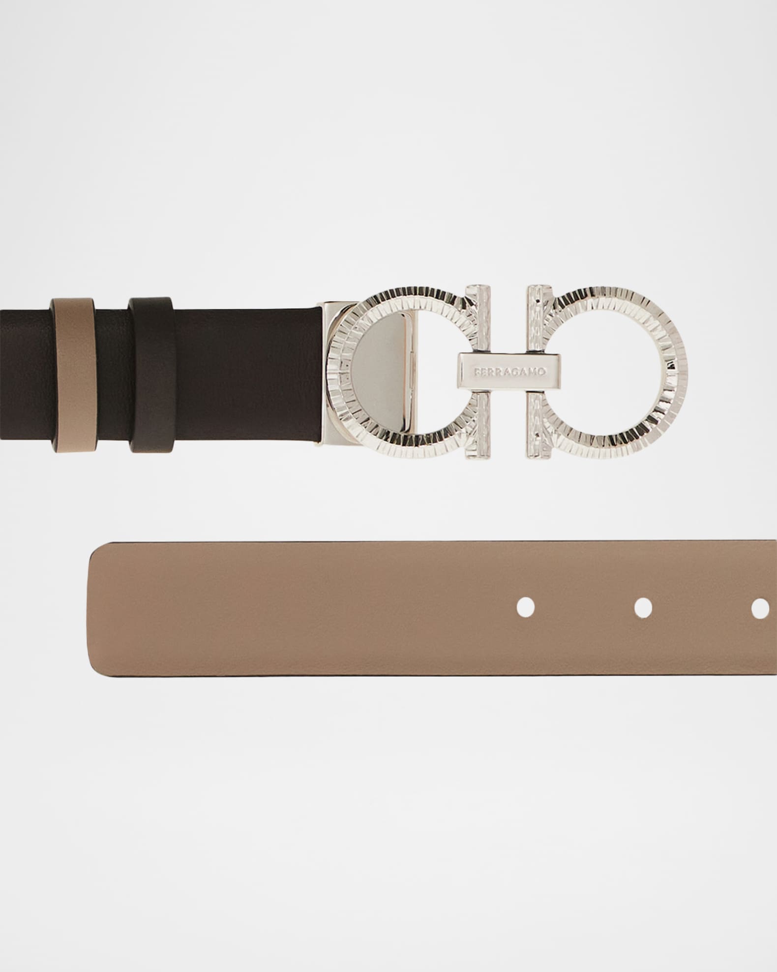 小物 Salvatore Ferragamo gancini reversible Ferragamo Reversible Leather Hammered Gancini Belt | Neiman Marcus