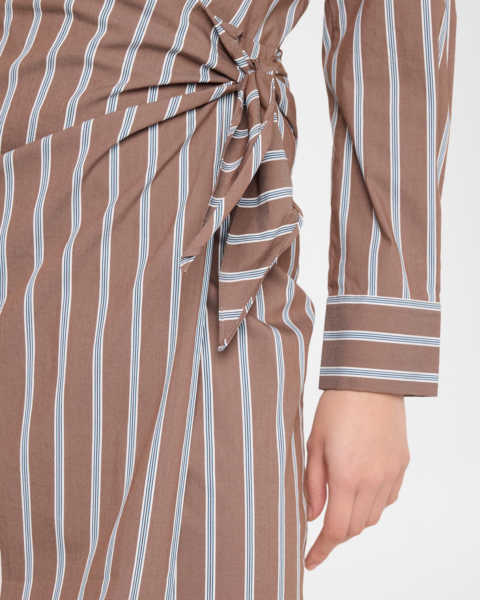 Vince Stripe Wrap Shirtdress | Neiman Marcus