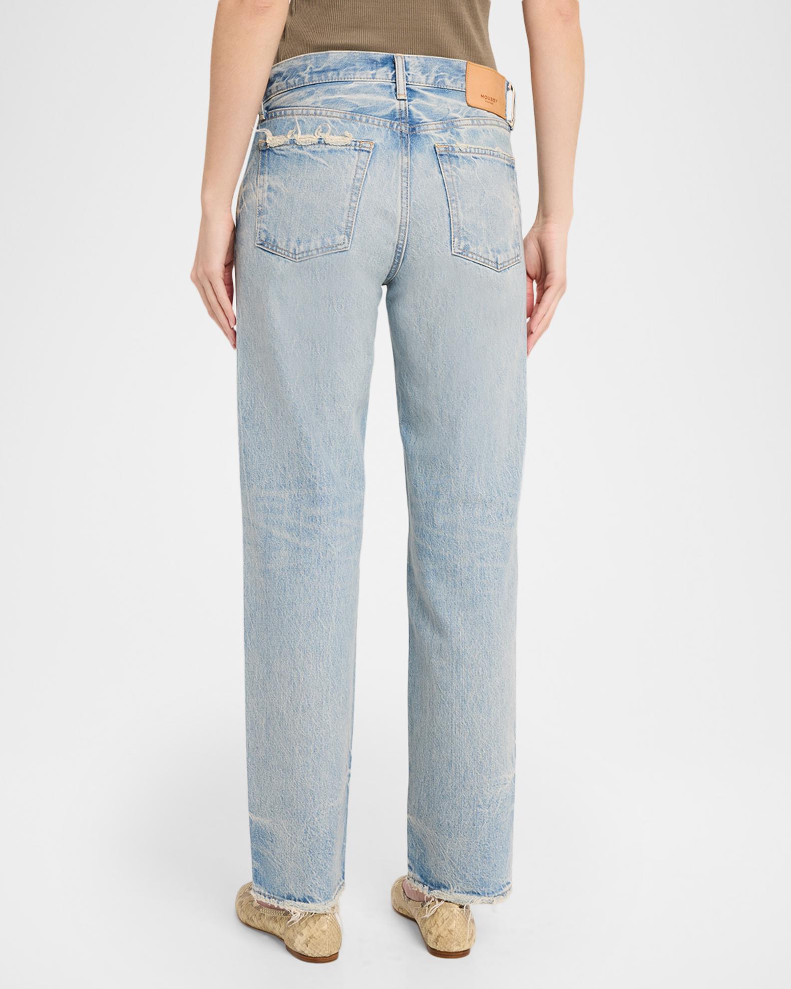MOUSSY VINTAGE Wildwood Low-Rise Straight Jeans | Neiman Marcus