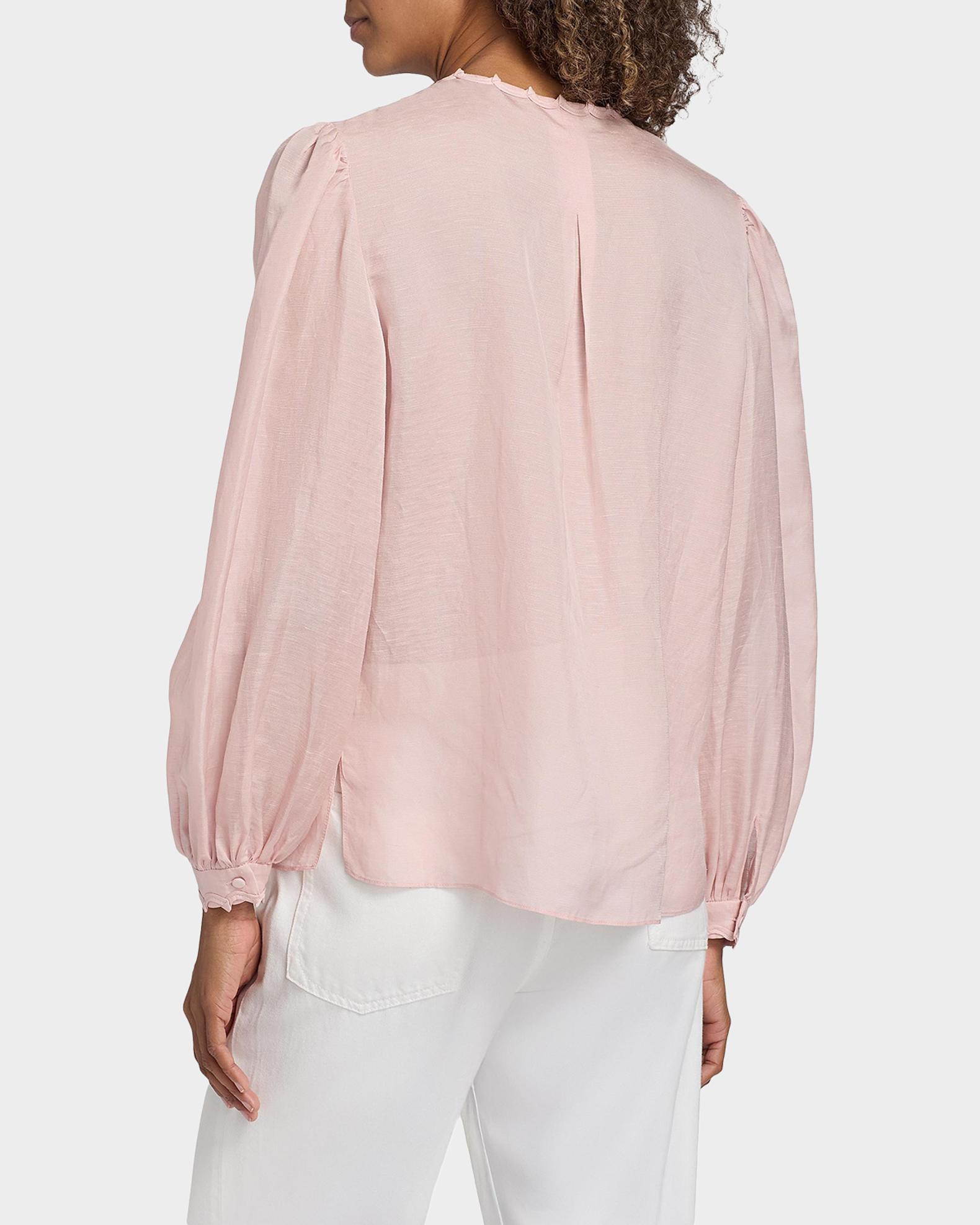 Kobi Halperin Harlow Scalloped Balloon-Sleeve Blouse | Neiman Marcus