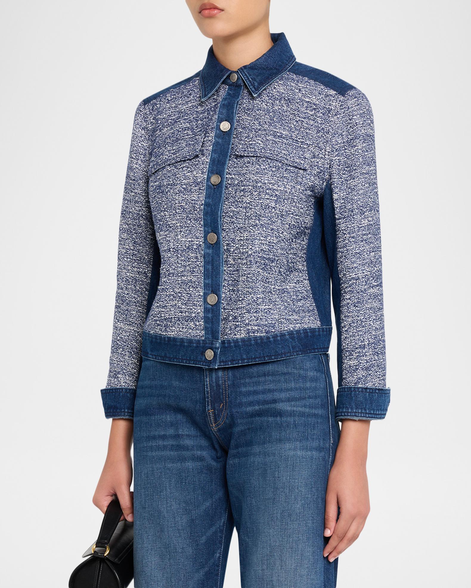 Kobi Halperin Gracie Textured Denim Jacket | Neiman Marcus