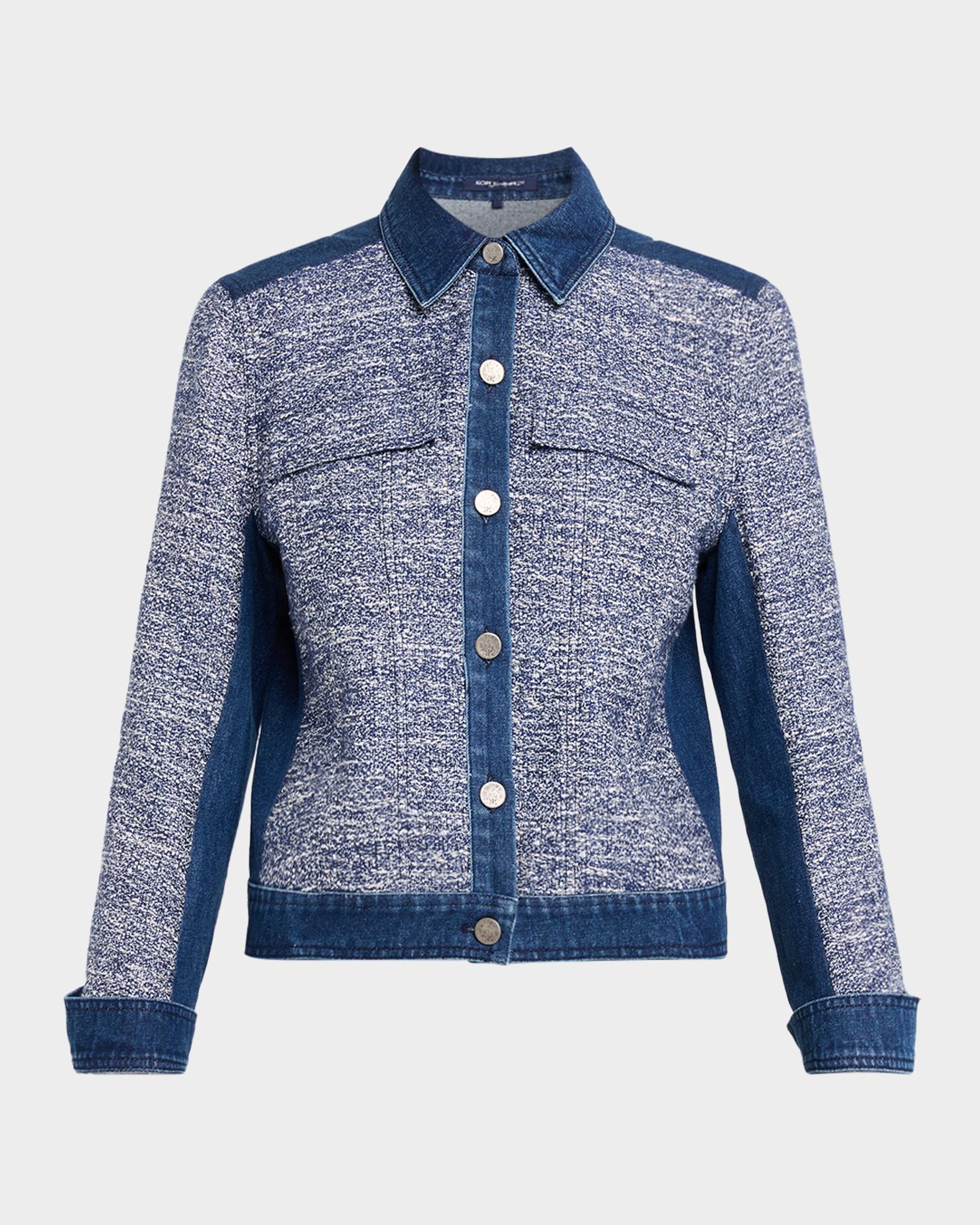 Kobi Halperin Gracie Textured Denim Jacket | Neiman Marcus