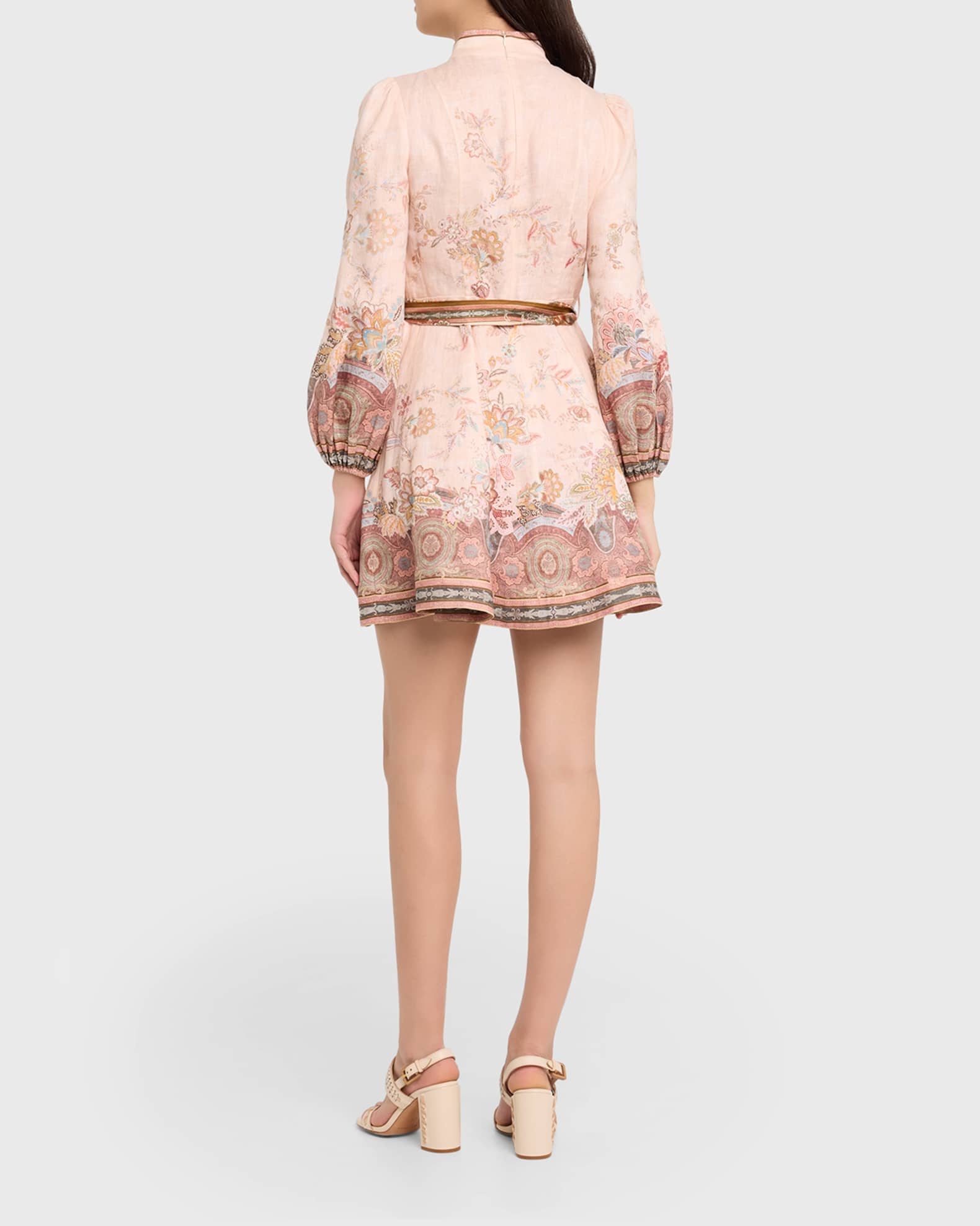 Zimmermann Alchemy Button Mini Dress | Neiman Marcus