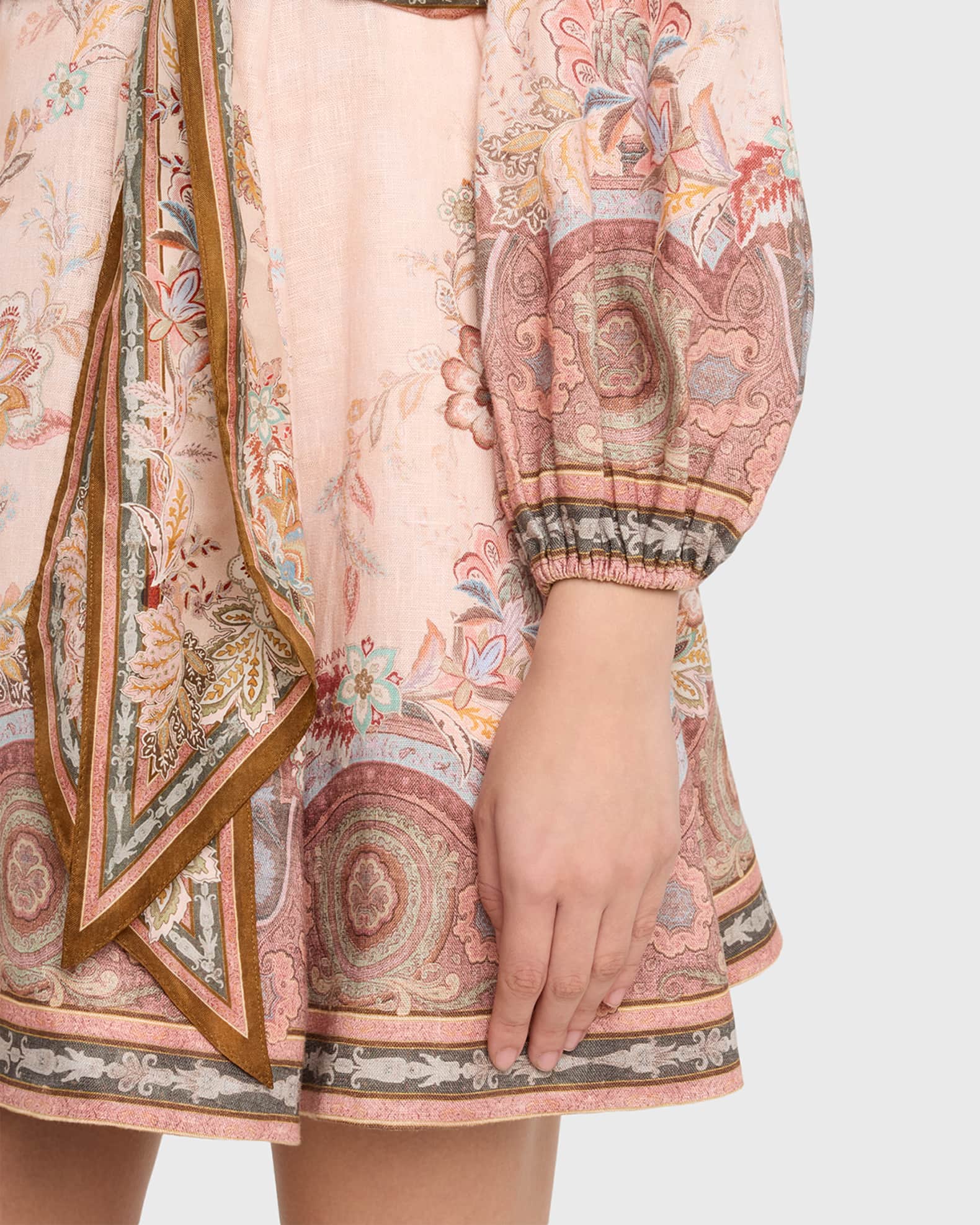 Zimmermann Alchemy Button Mini Dress | Neiman Marcus