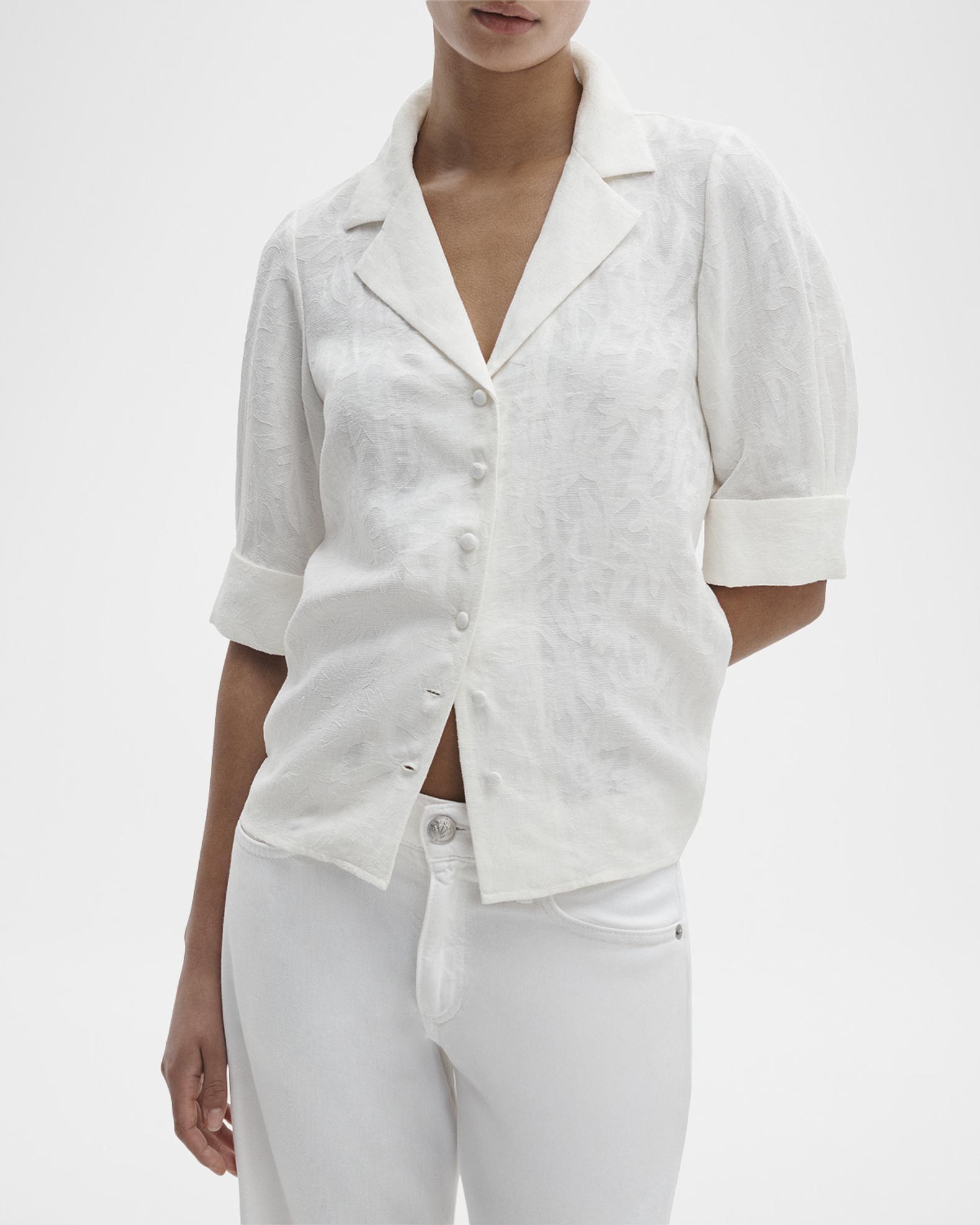 rag & bone Carmella Puff-Sleeve Blouse | Neiman Marcus
