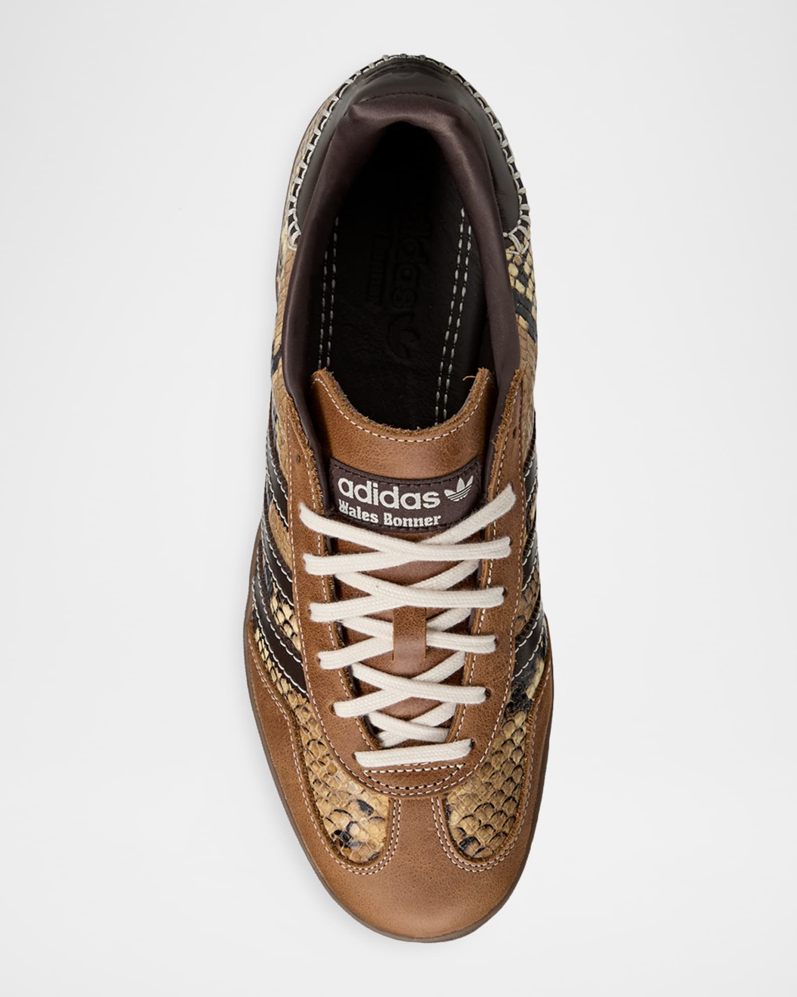 Wales Bonner 23SS 【タグ付き】 Adidas x Wales Bonner Men's Gazelle Snake-Effect Leather Sneakers