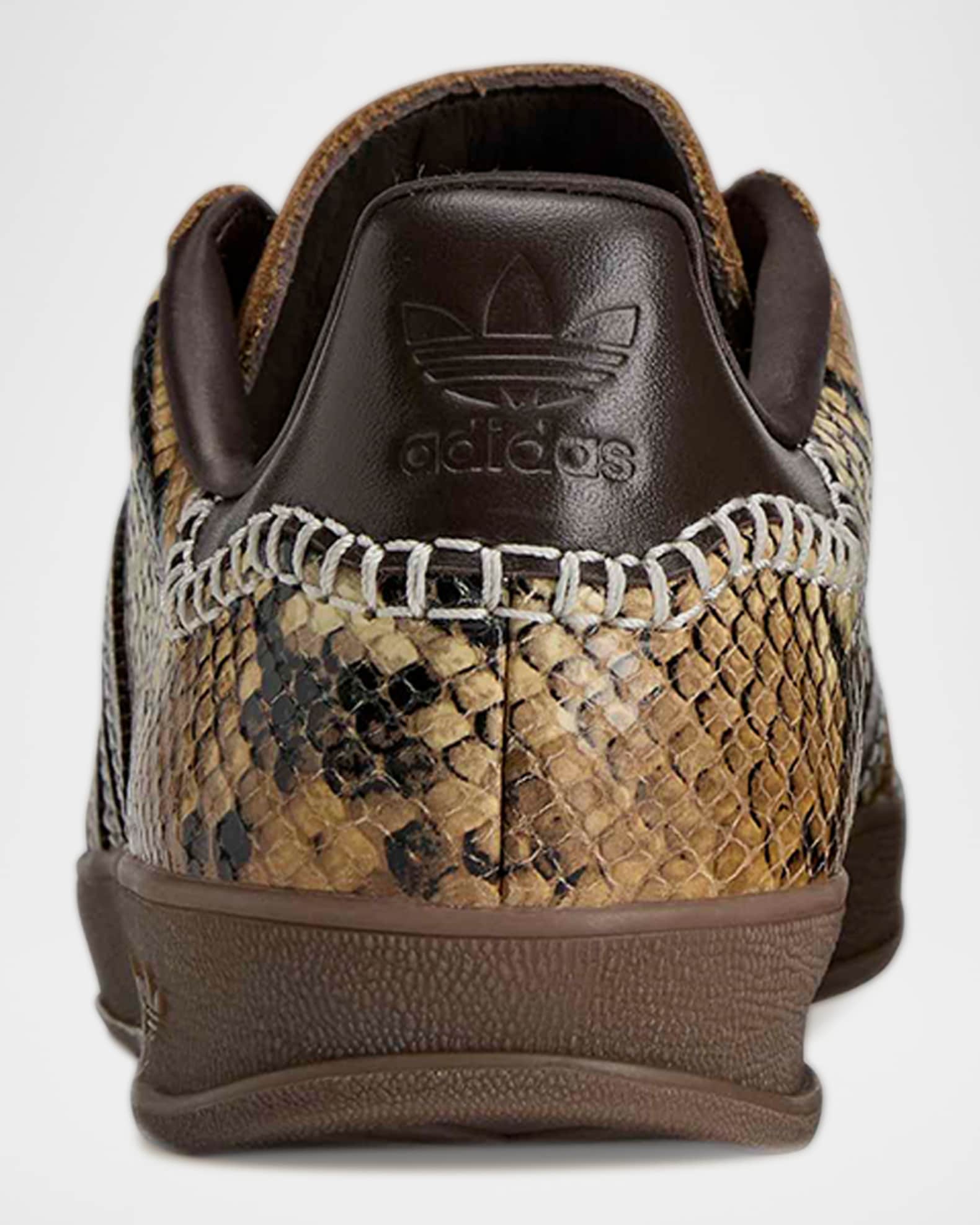 adidas gazelle silver green womens Adidas x Wales Bonner Mens Gazelle Snake Shoes – Extra Butter