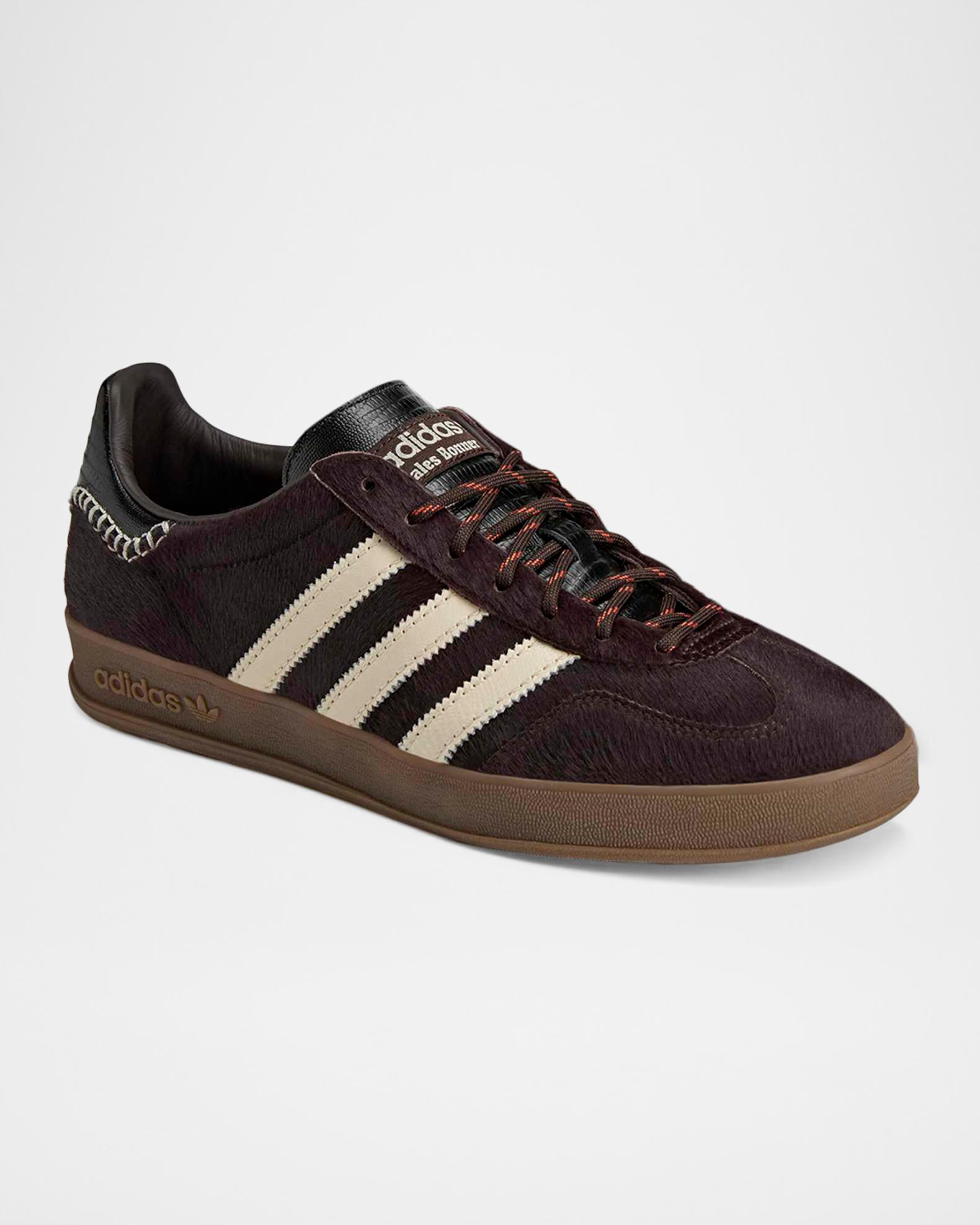Adidas x Wales Bonner Men's Gazelle Ponyhair Sneakers | Neiman Marcus