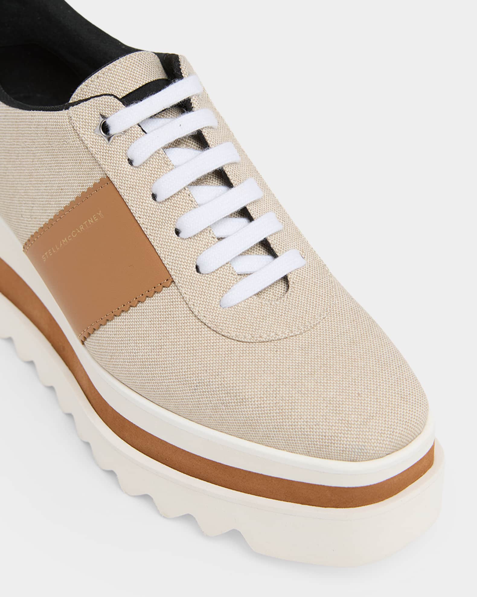 Stella McCartney 80mm Sneak-Elyse Canvas Platform Sneakers