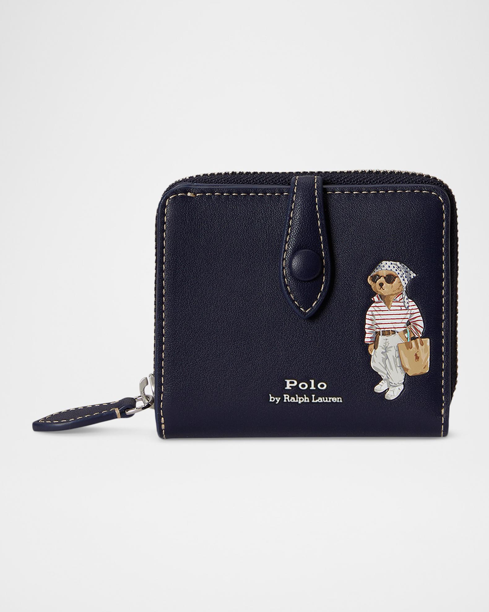 Polo Ralph Lauren Polo Bear Leather Wallet | Neiman Marcus