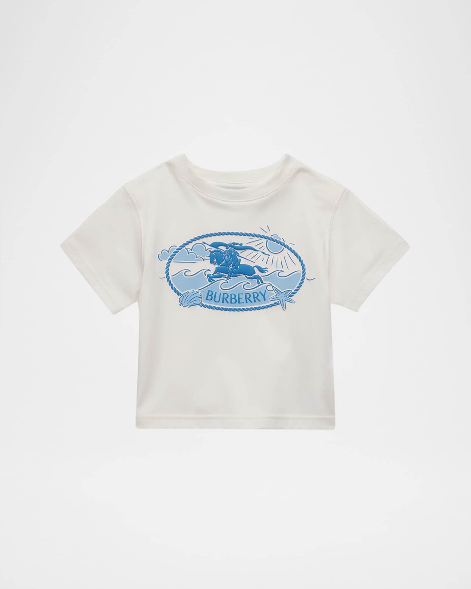 Burberry Boy's Knight Stamp Cotton T-shirt, Size 6M-3 | Neiman Marcus