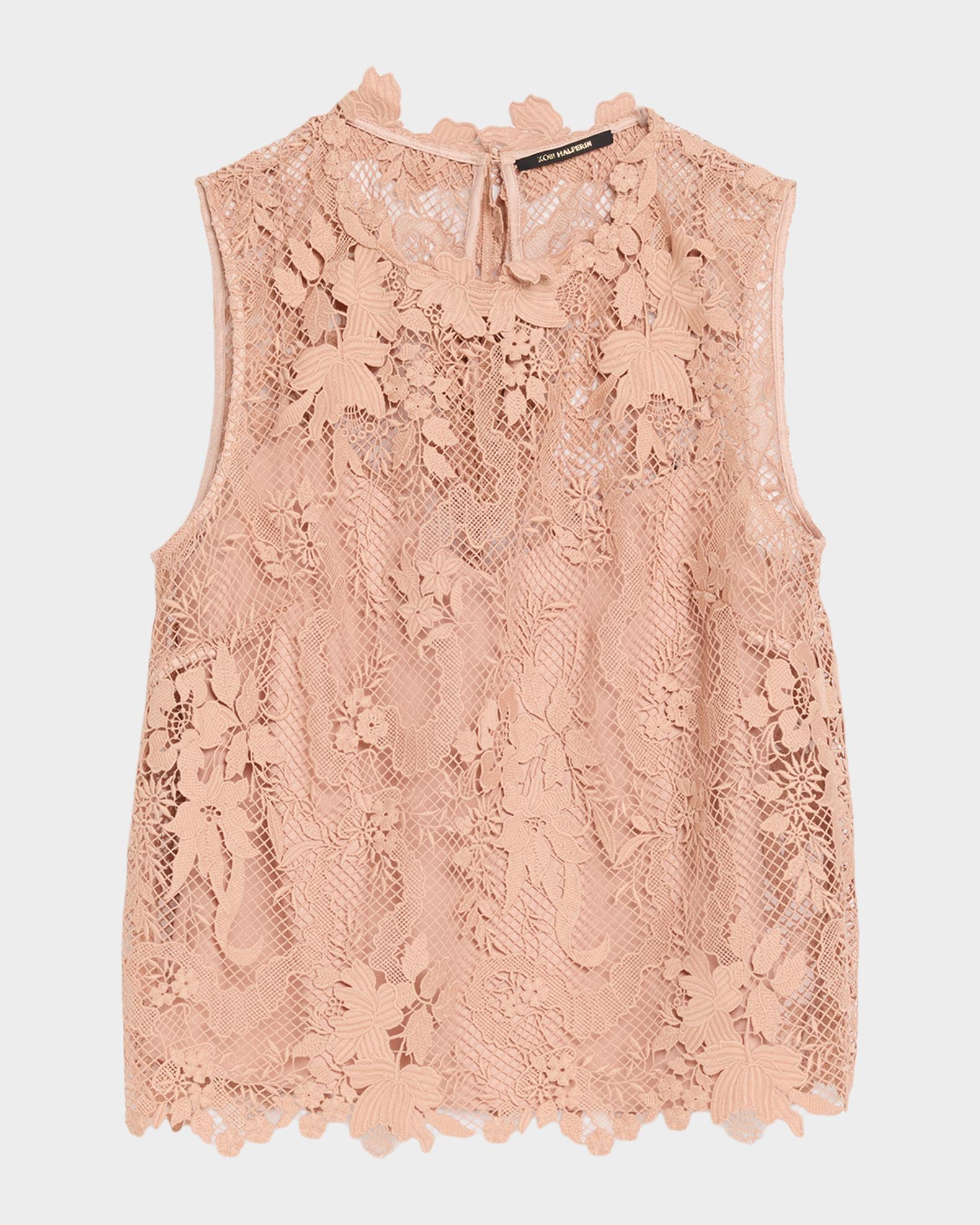 Kobi Halperin Rayne Sleeveless Botanical Garden Lace Blouse