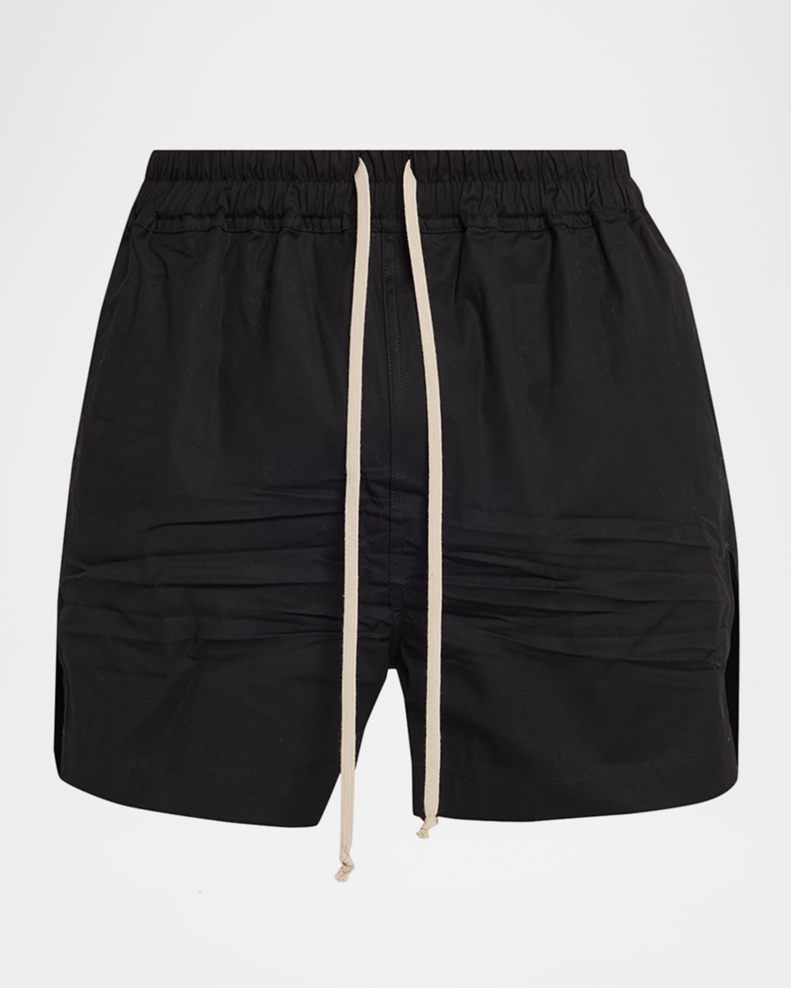 Rick Owens Men's Cotton Maxi-Drawstring Shorts | Neiman Marcus