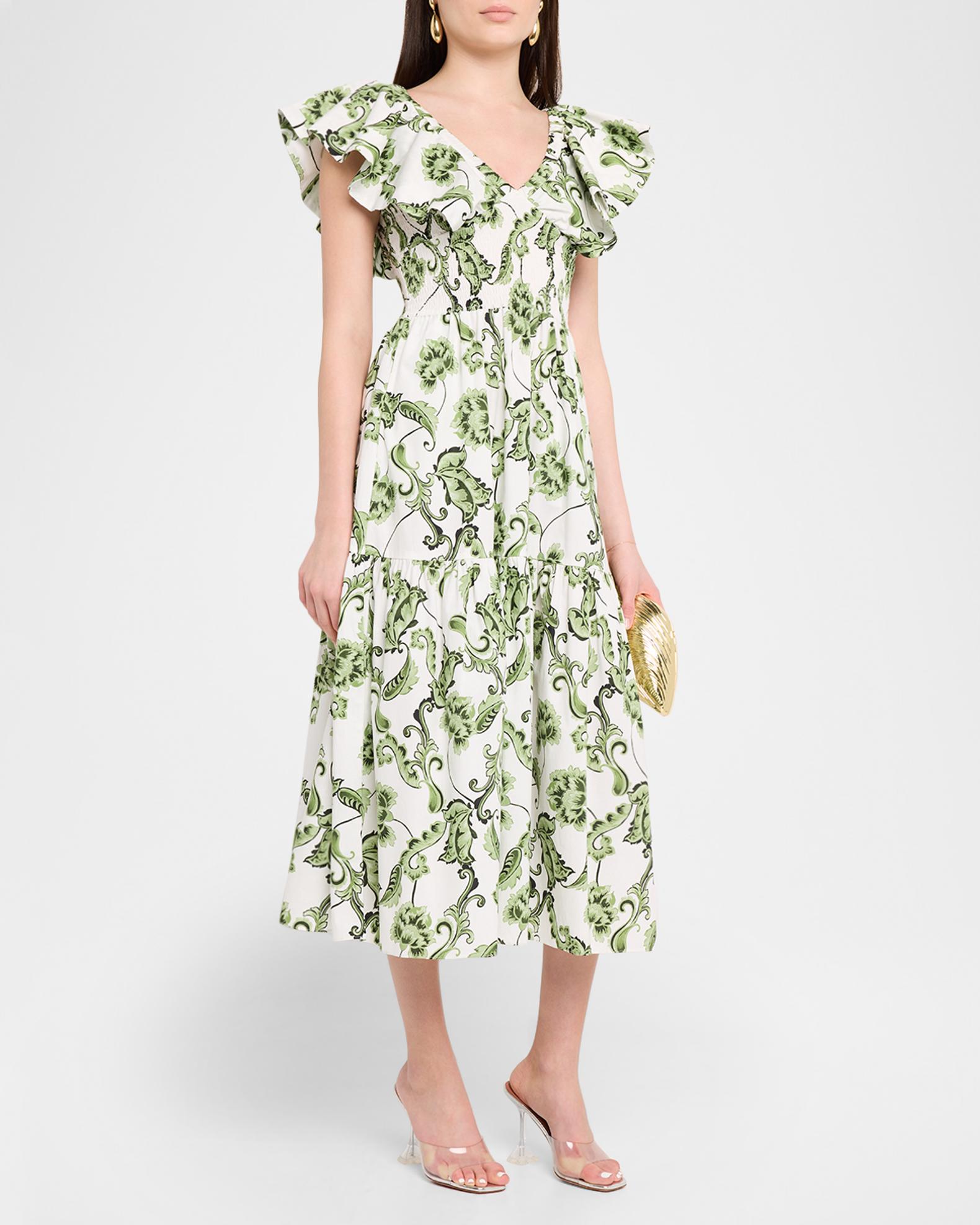 leona midi dress Leona - midi dress in subtle stretch fabric with embossing
