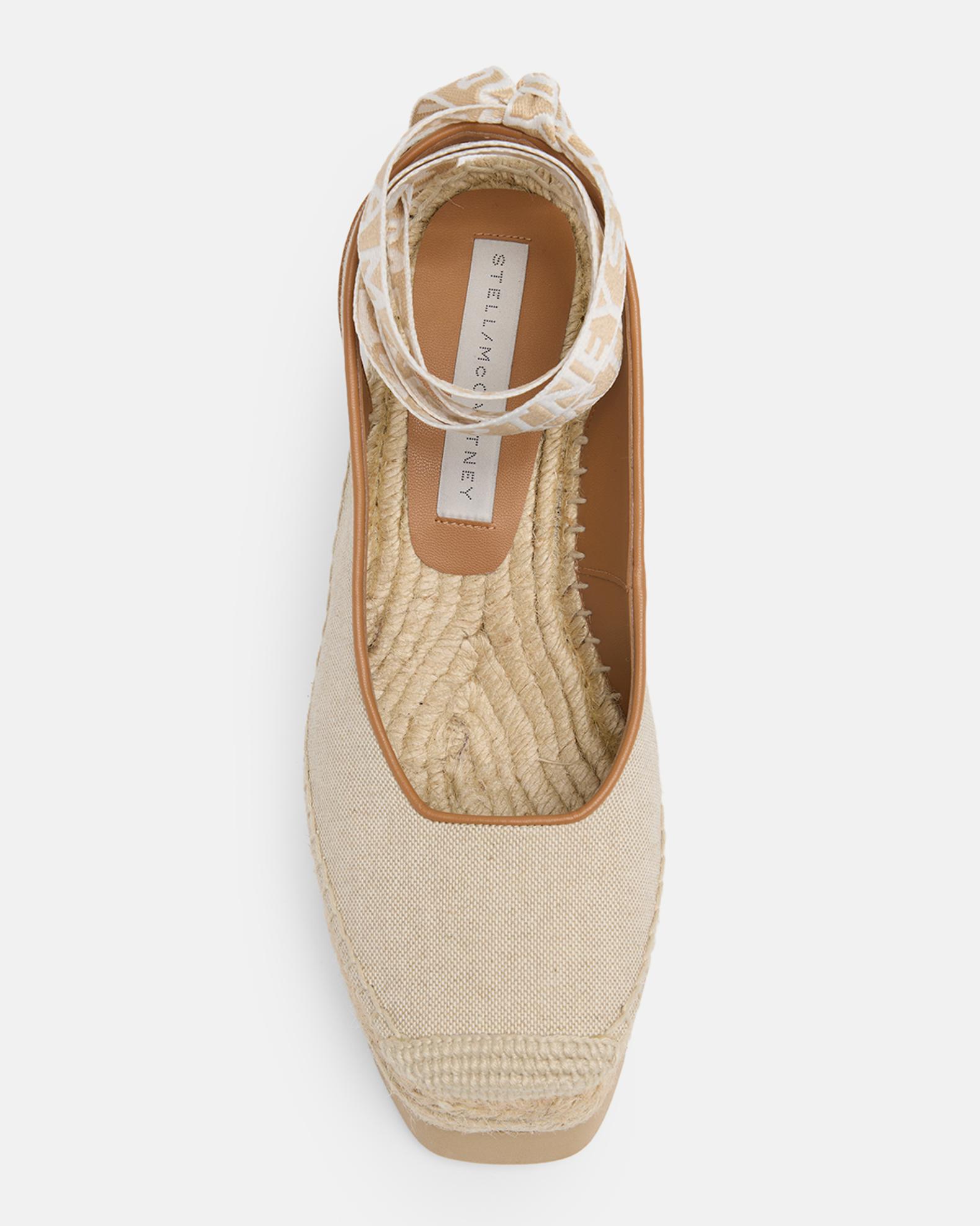 Stella McCartney 130mm Gaia Ankle-Tie Wedge Espadrilles | Neiman Marcus