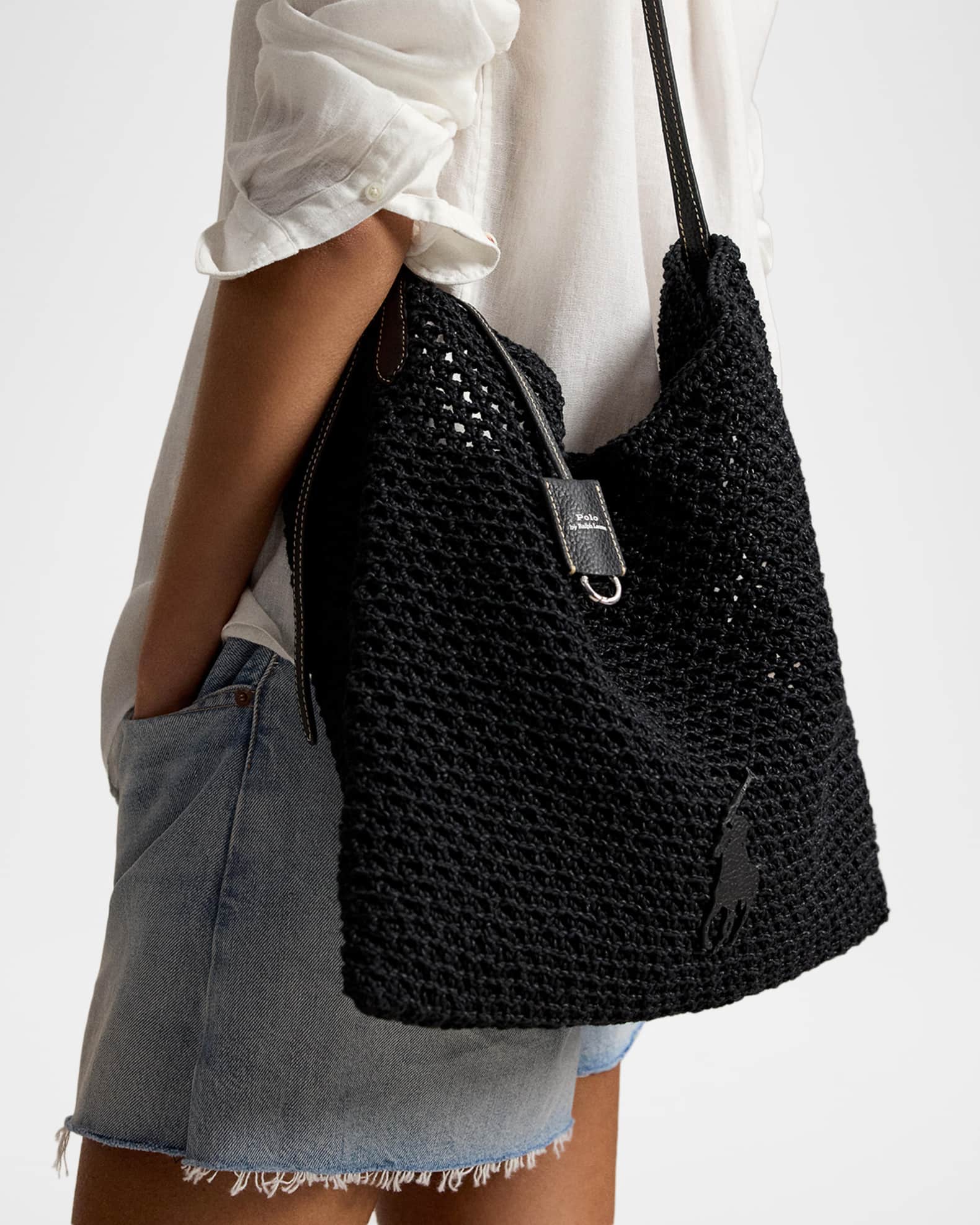 polo Ralph Lauren messenger bag ショルダーバッグ Polo Ralph Lauren Polo Play Open-Knit Waxed Cotton Cord Messenger