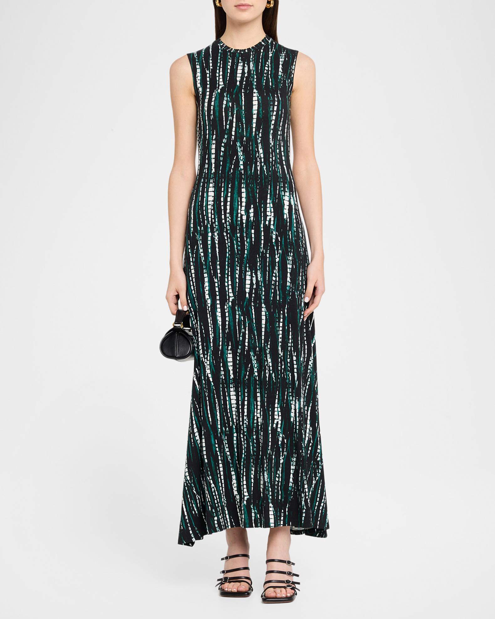 Proenza Schouler White Label Jordyn Sleeveless Abstract-Print Jersey ...