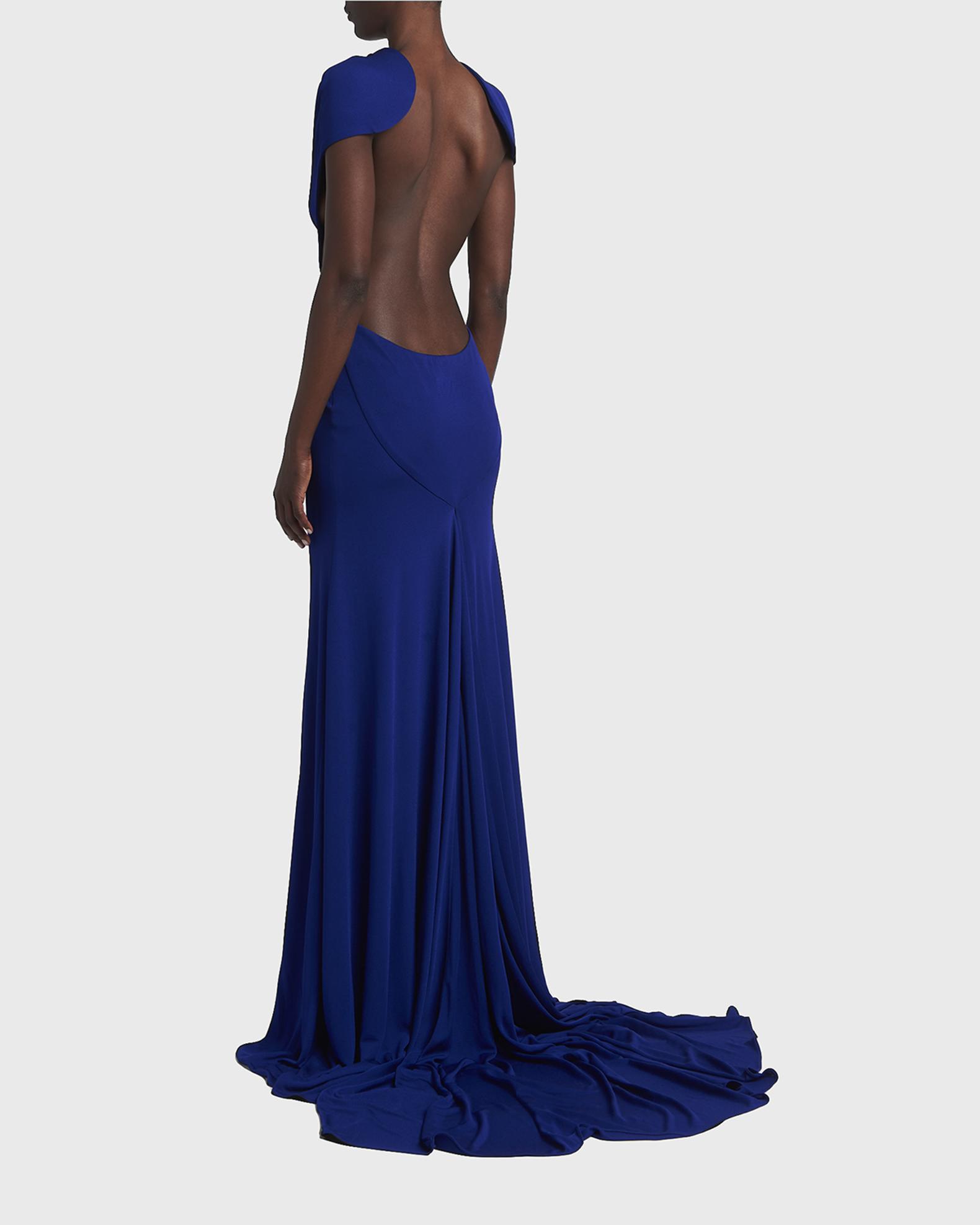 backless cap sleeve dress V-Neck Backless Cap Sleeve Knitted Fishtail Wedding Dress