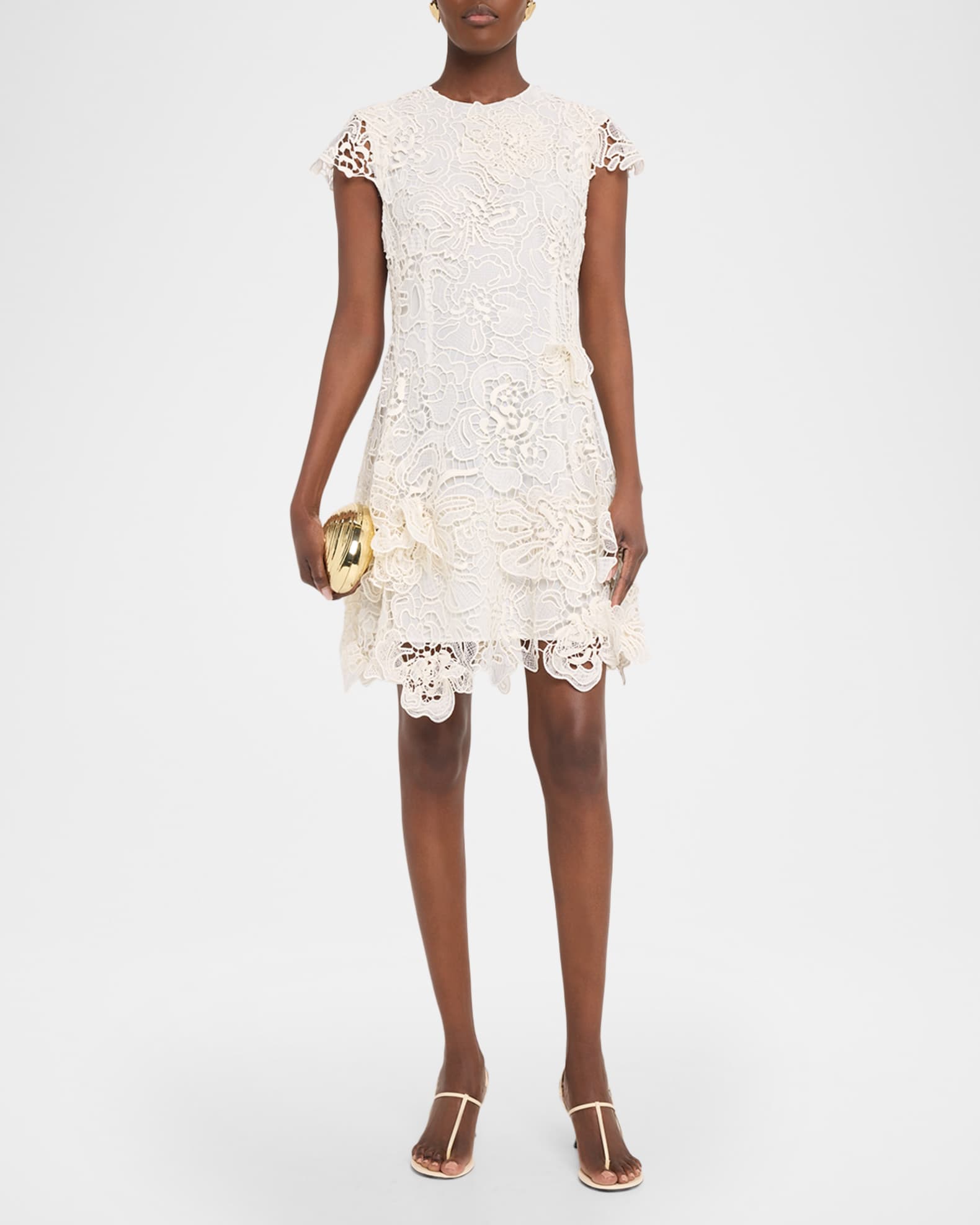 SIMKHAI Novelle Lace Mini Dress | Neiman Marcus