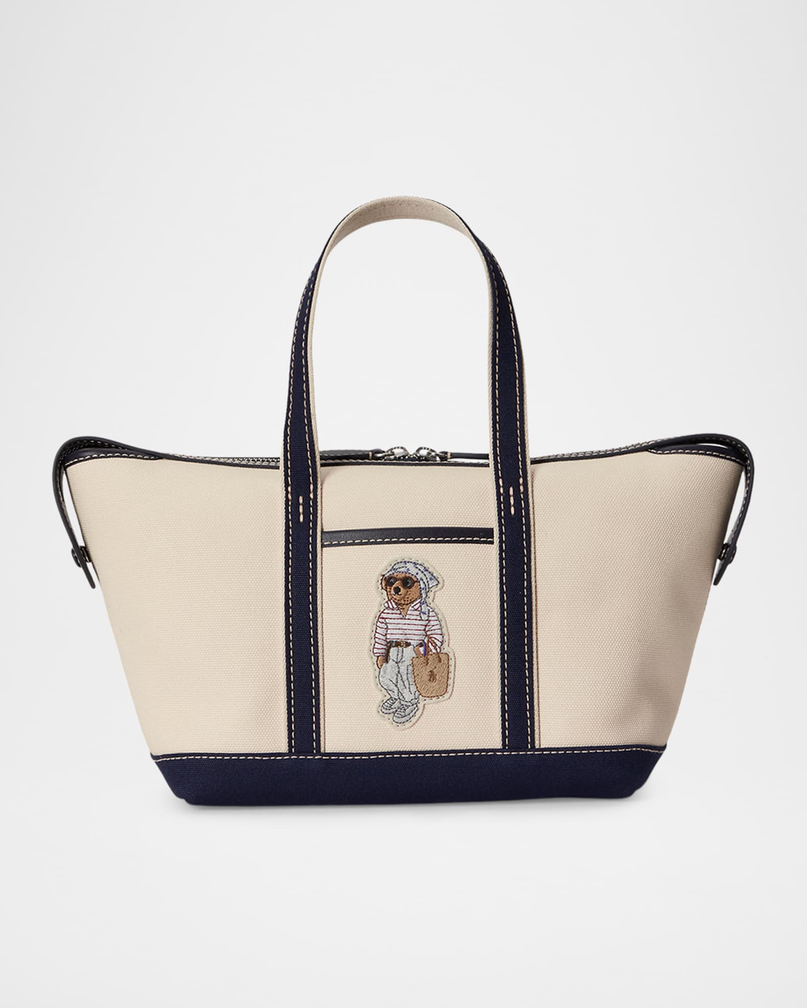 Polo Ralph Lauren Polo Bear Canvas Shopper Tote Bag | Neiman Marcus
