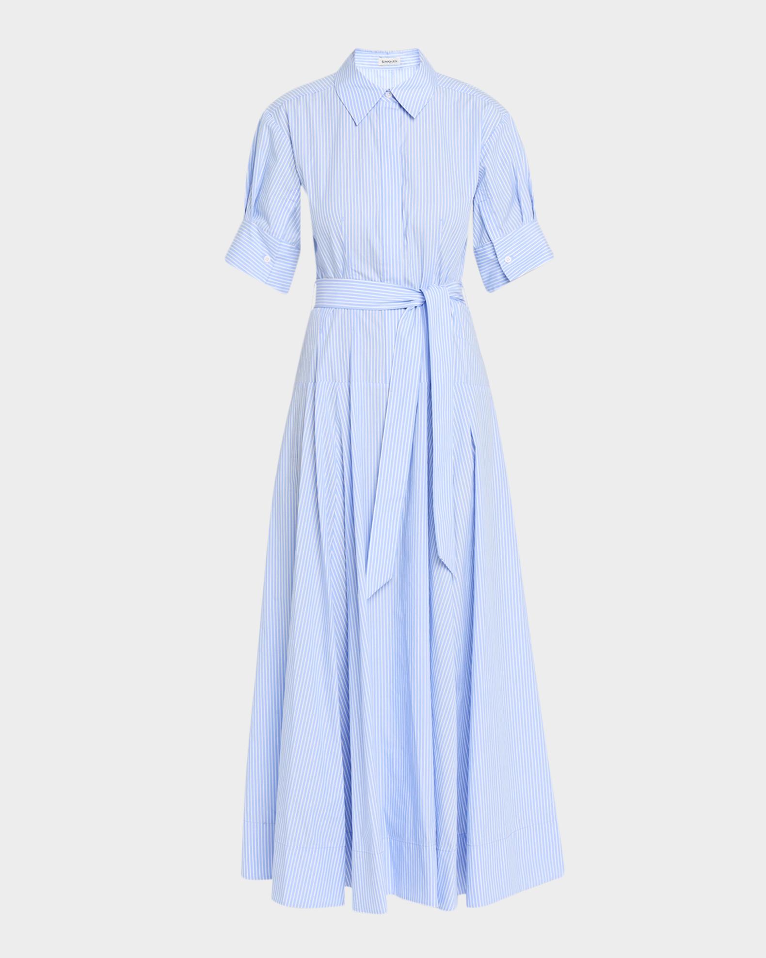 ladies cotton shirt dress ShomPort Womens Cotton Linen Dress Button Lapel V Neck Long Shirt Dresses Belted Lightweight Slit Dress, Women's, Size: Medium, Beige