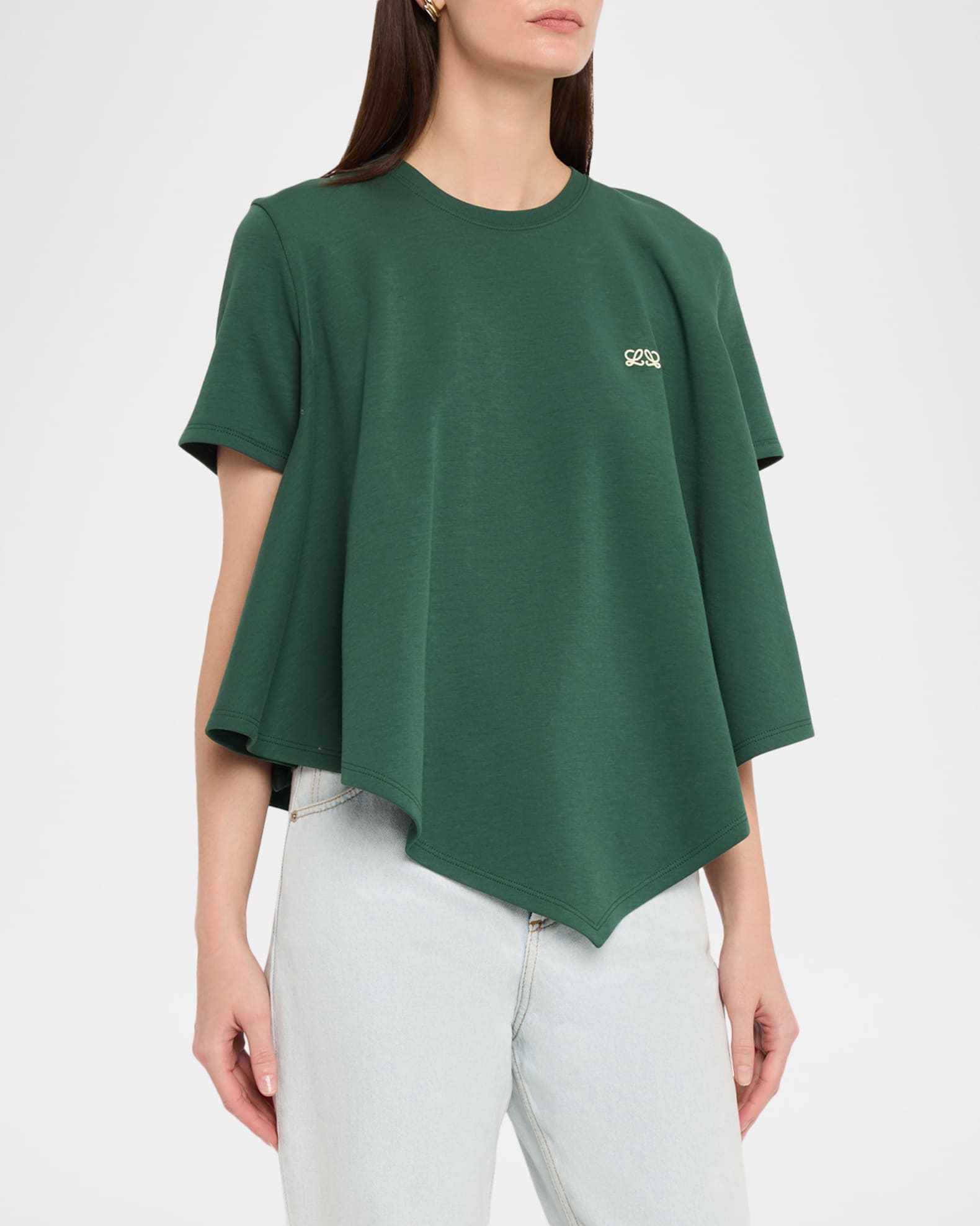 Loewe Short-Sleeve Cape T-Shirt | Neiman Marcus