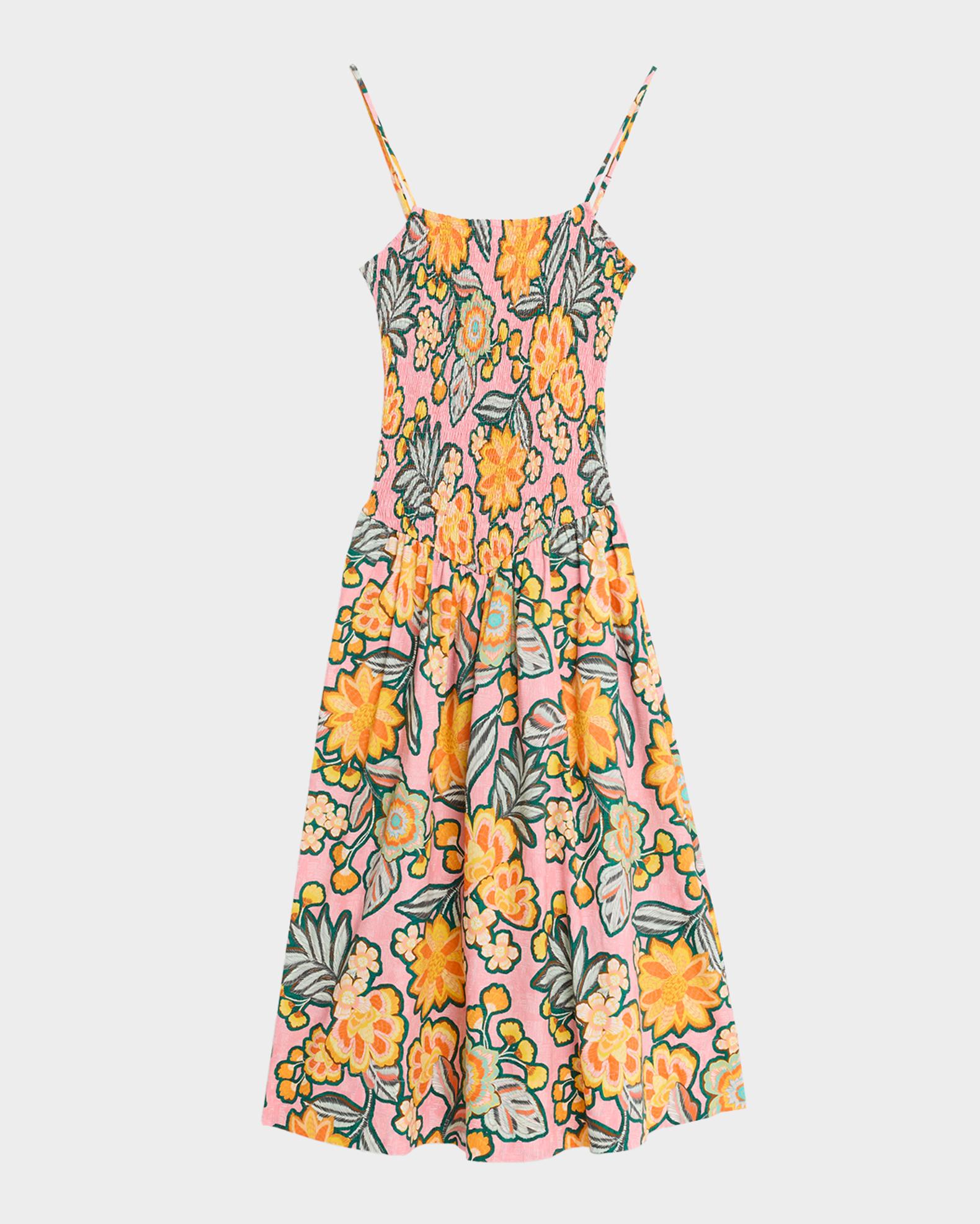 misa los angeles midi dress MISA Los Angeles Roxie Floral Midi Dress, Desert Flo, Women's, S, Cocktail & Party Wedding Guest Dresses Midi Dresses