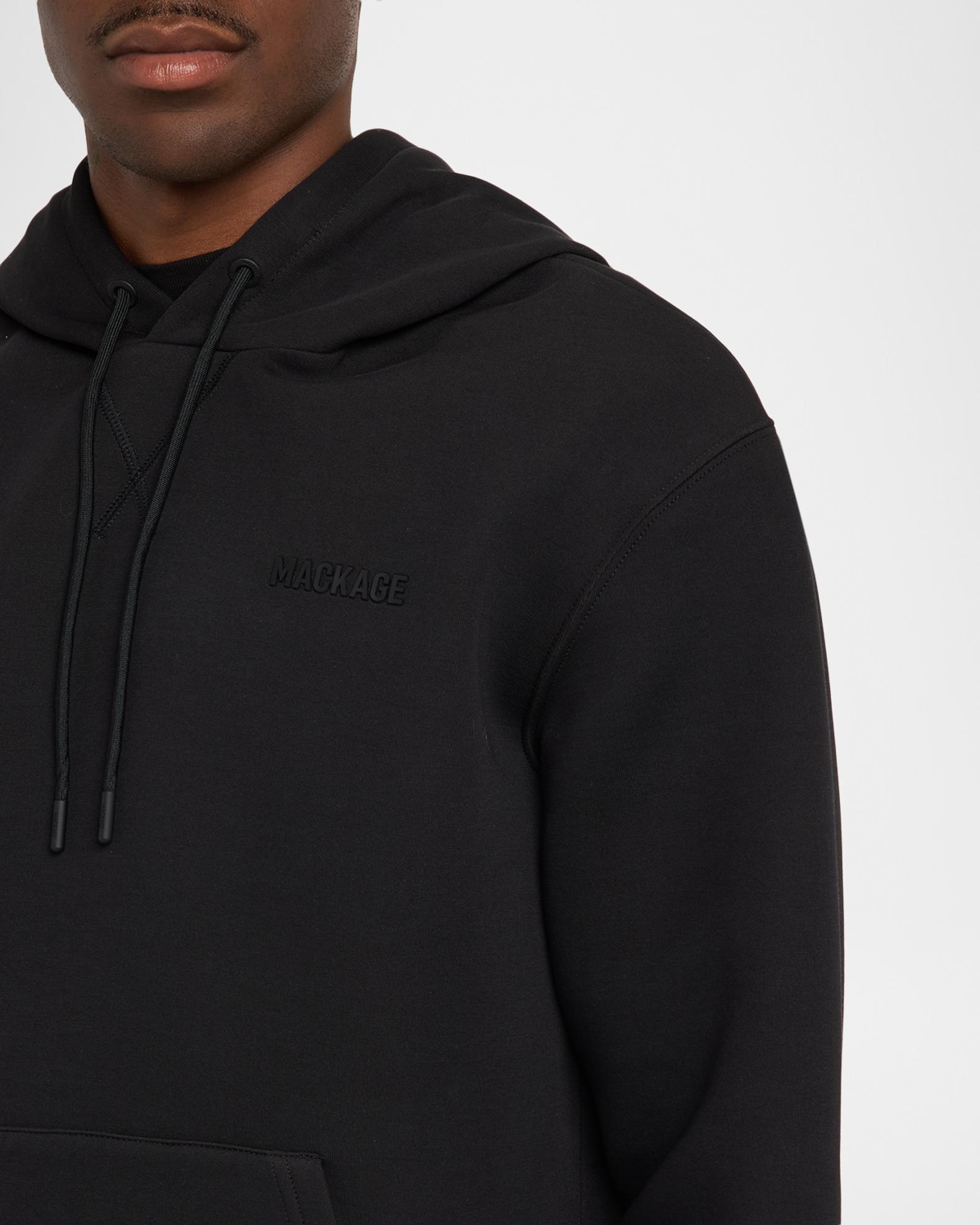 Mackage Men's Kolton Double-Face Jersey Logo Hoodie | Neiman Marcus