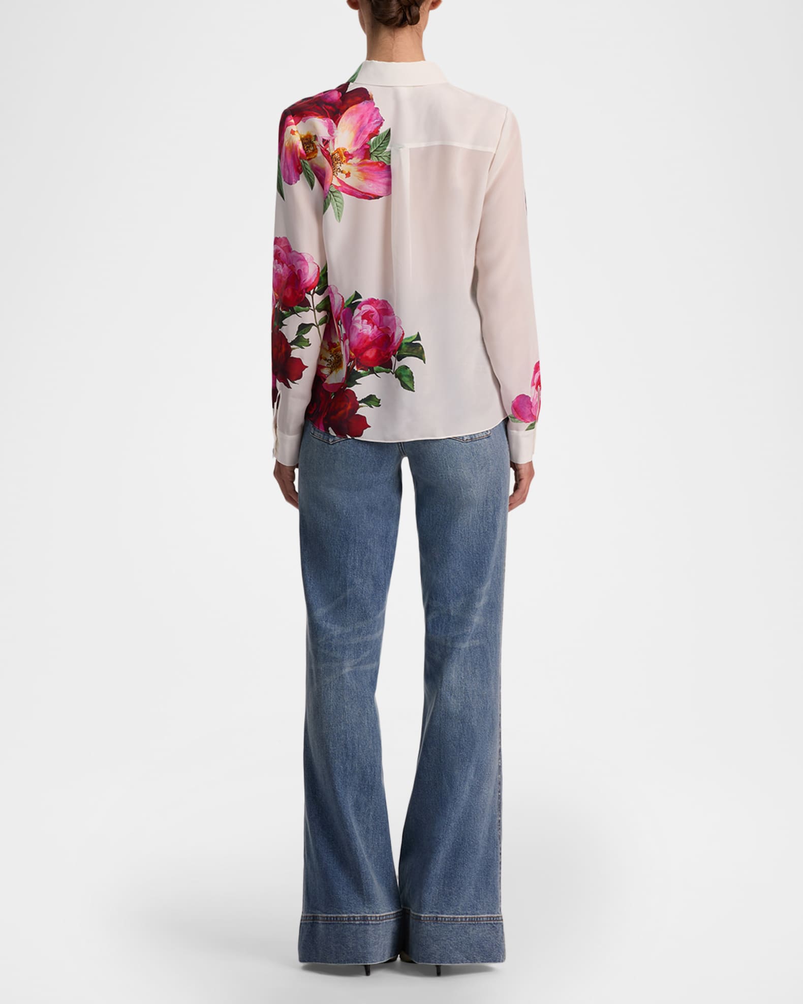 ALICE + OLIVIA Empress Willa Placket Top | Neiman Marcus
