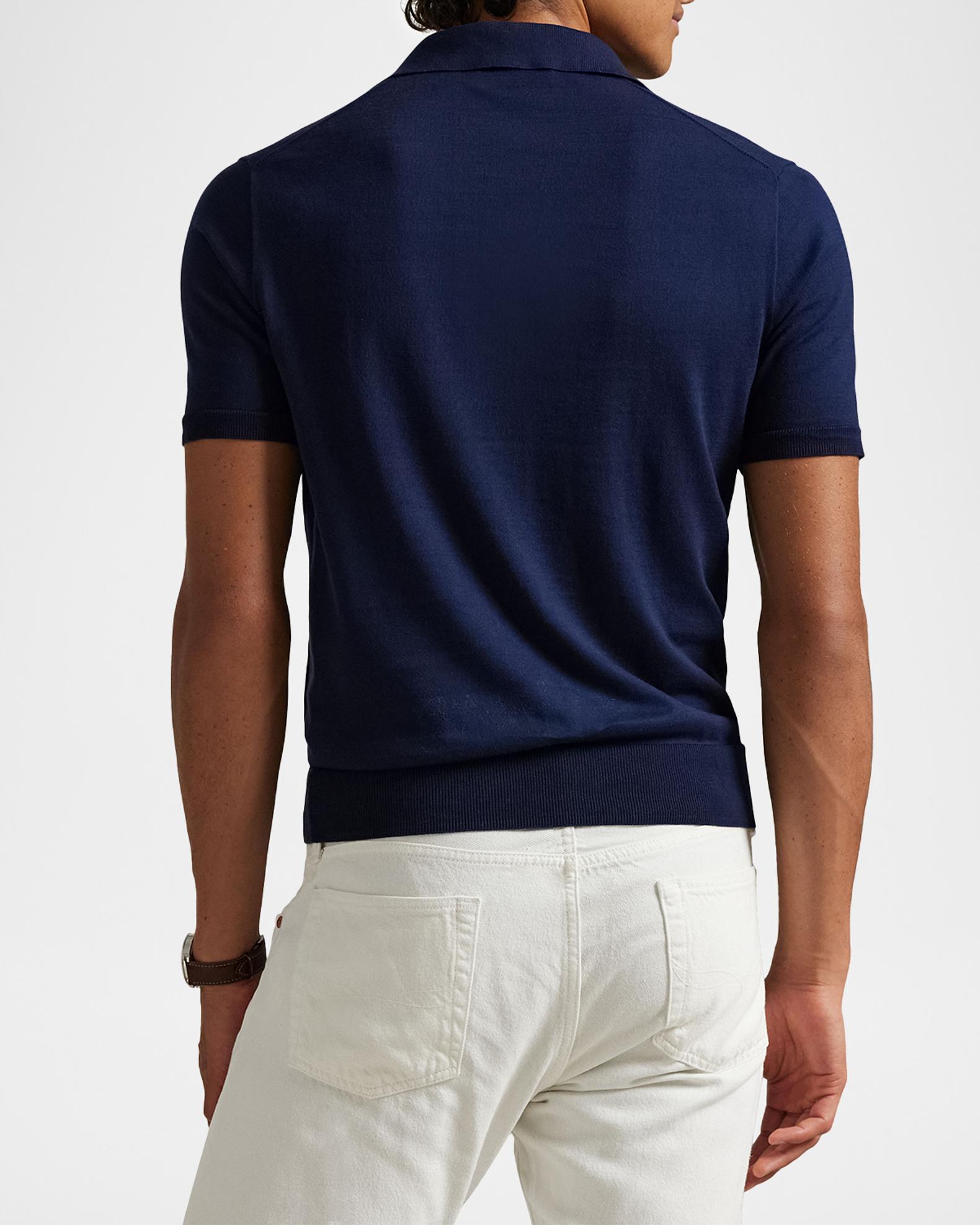 Polo Ralph Lauren Men's Cotton Knit Short-Sleeve Polo Sweater