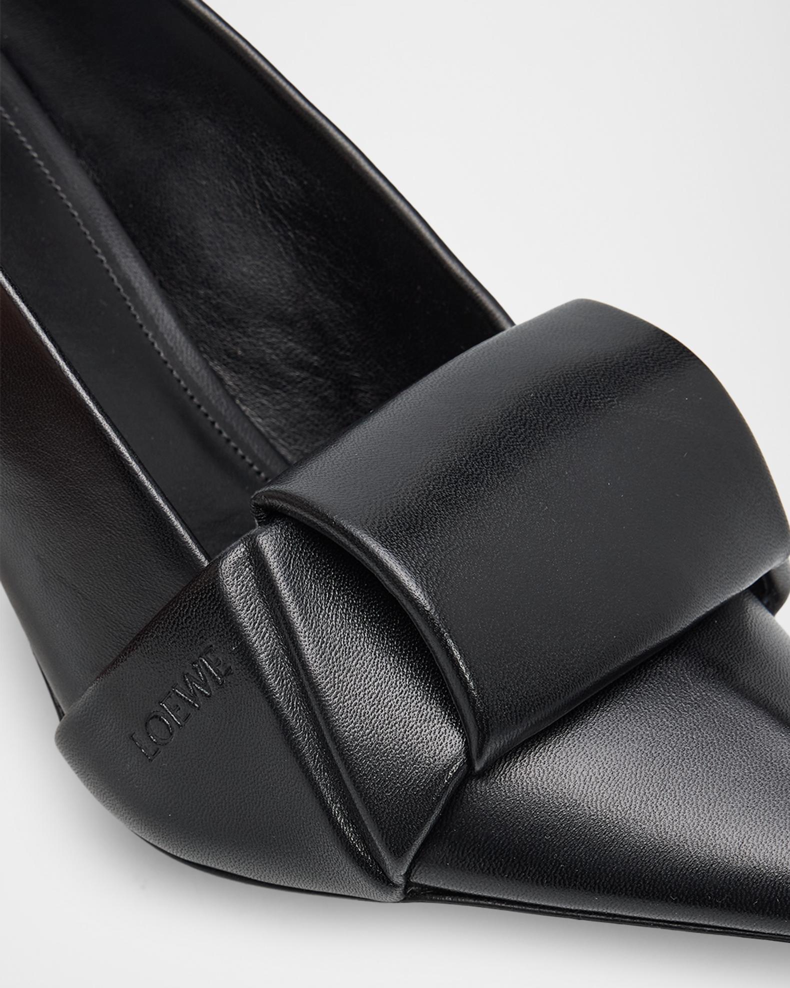 70mm Origami Folded Leather Mule Pumps | Neiman Marcus