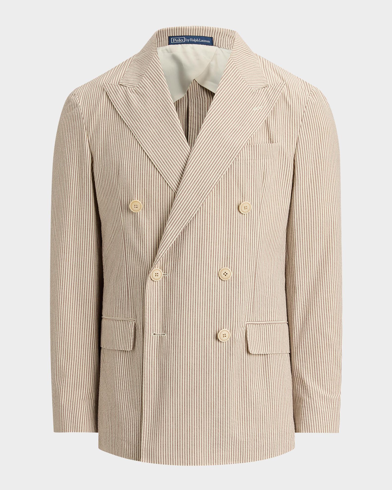 Polo Ralph Lauren Men's Stripe Seersucker Double-Breasted Blazer