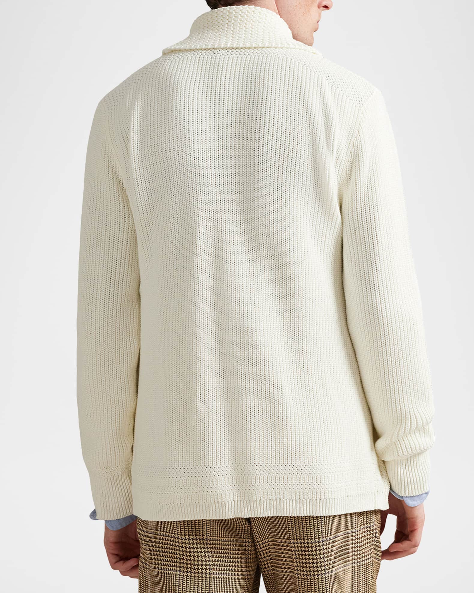 Polo Ralph Lauren Men's Cotton Shawl-Collar Knit Cardigan | Neiman