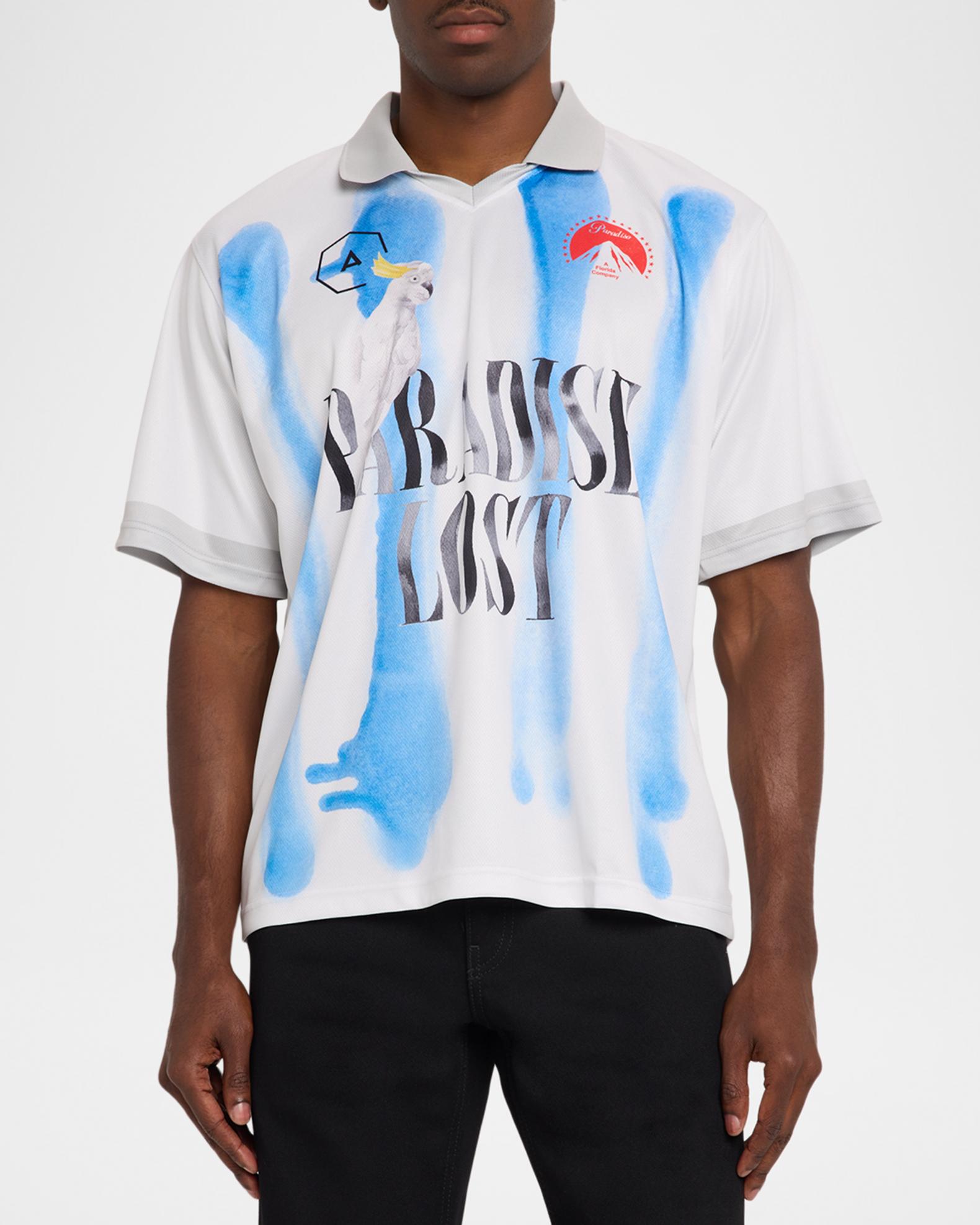 Alchemist Men's Paradise Lost Graphic-Print Polo Shirt | Neiman Marcus