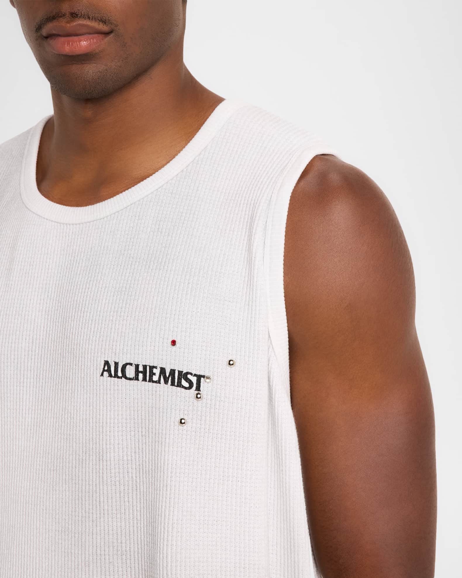 Alchemist Men's Cotton Waffle-Knit Thermal Tank Top | Neiman Marcus