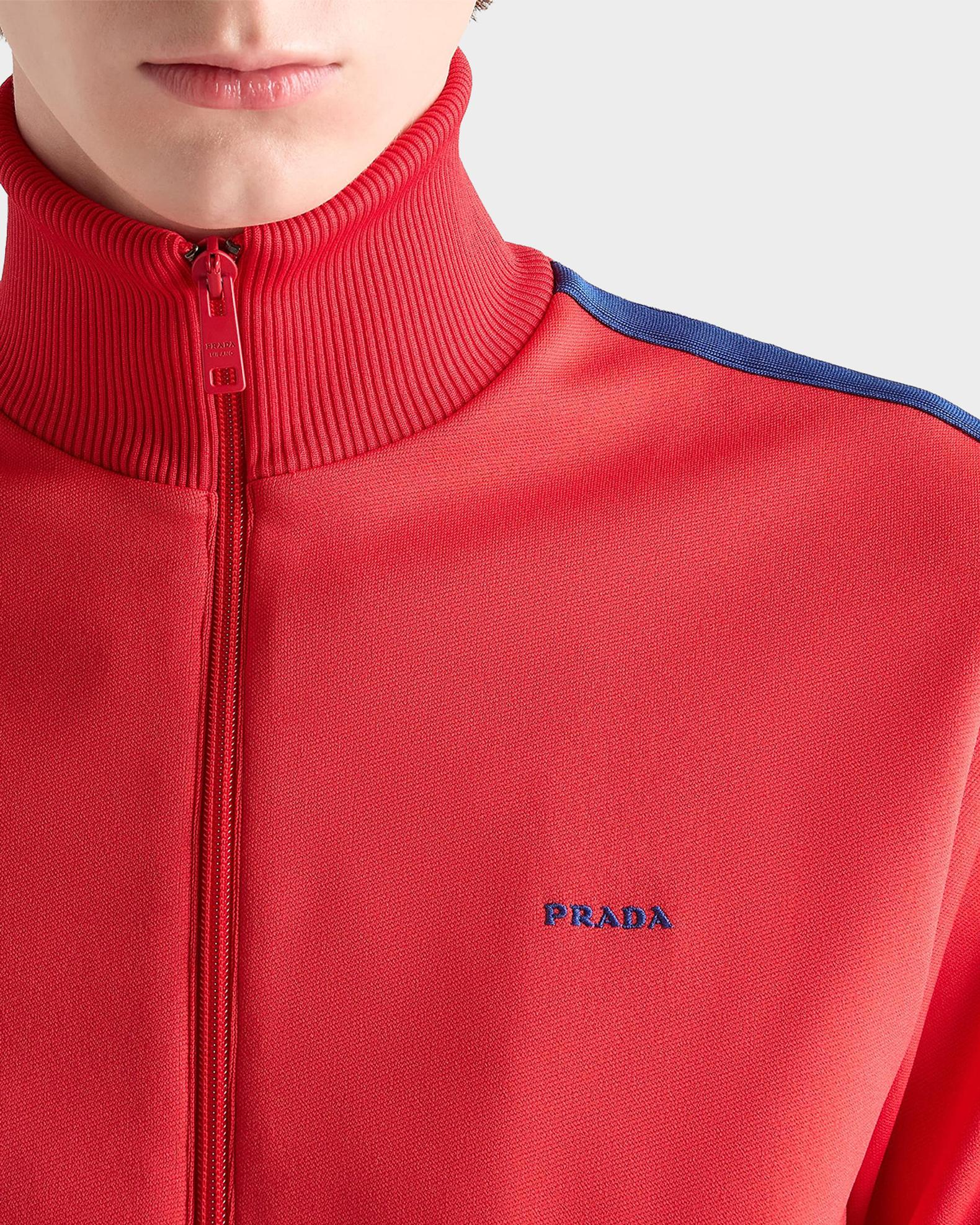 Prada Men's Technical Fabric Zip Track Jacket | Neiman Marcus