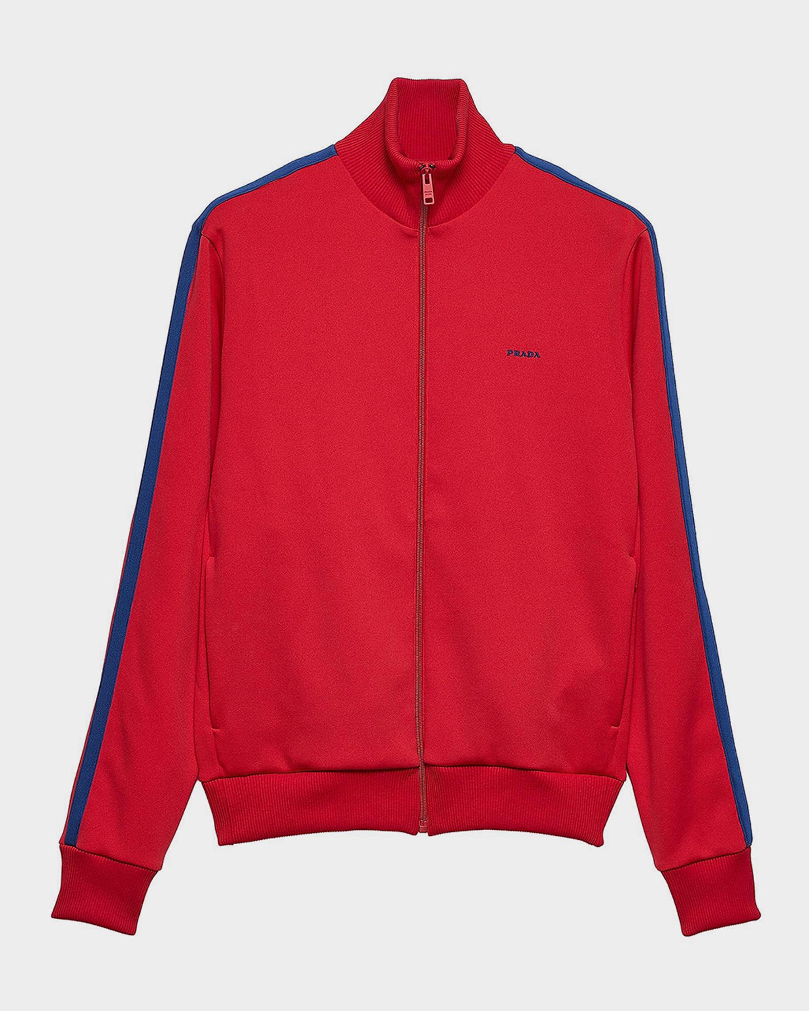 Prada Men's Technical Fabric Zip Track Jacket | Neiman Marcus