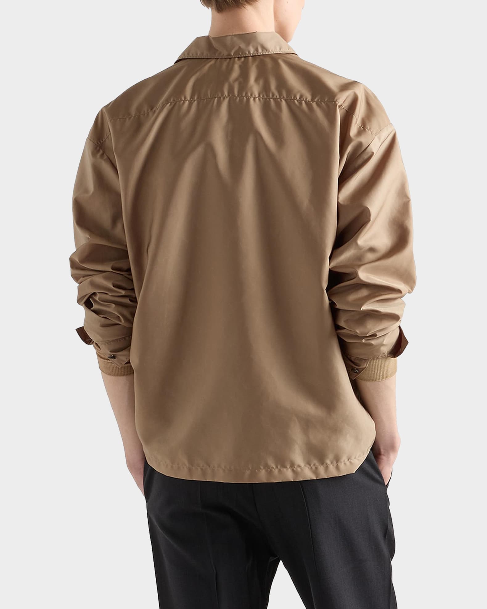 Prada Men's Re-Nylon Zip Sport Shirt | Neiman Marcus