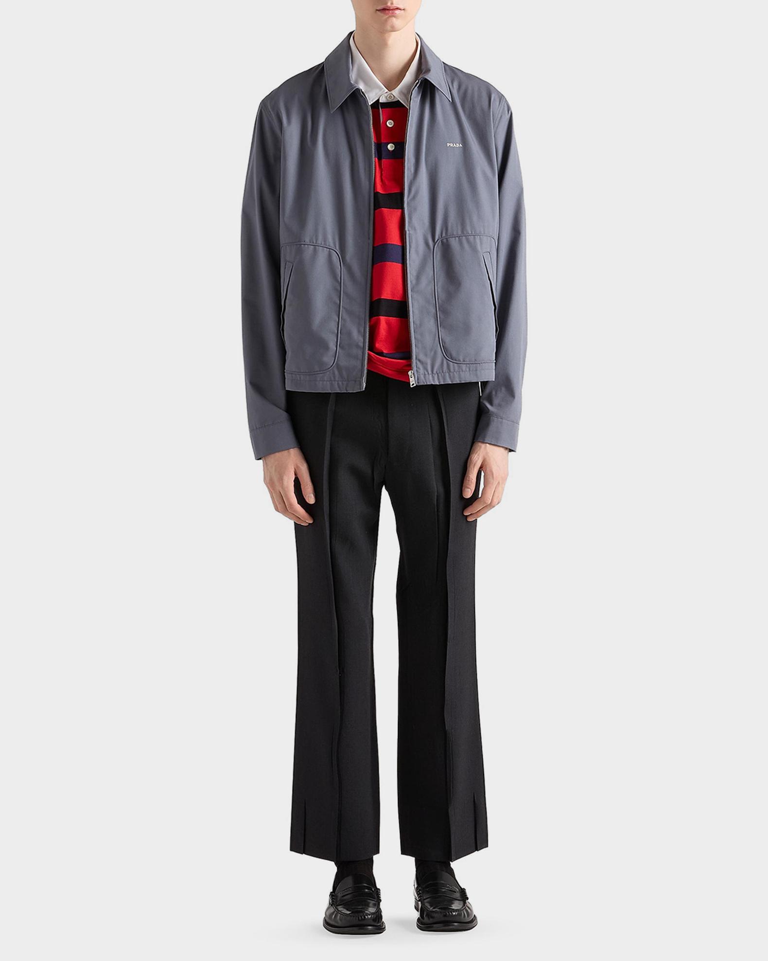 Prada Men's Technical Cotton Zip Jacket | Neiman Marcus