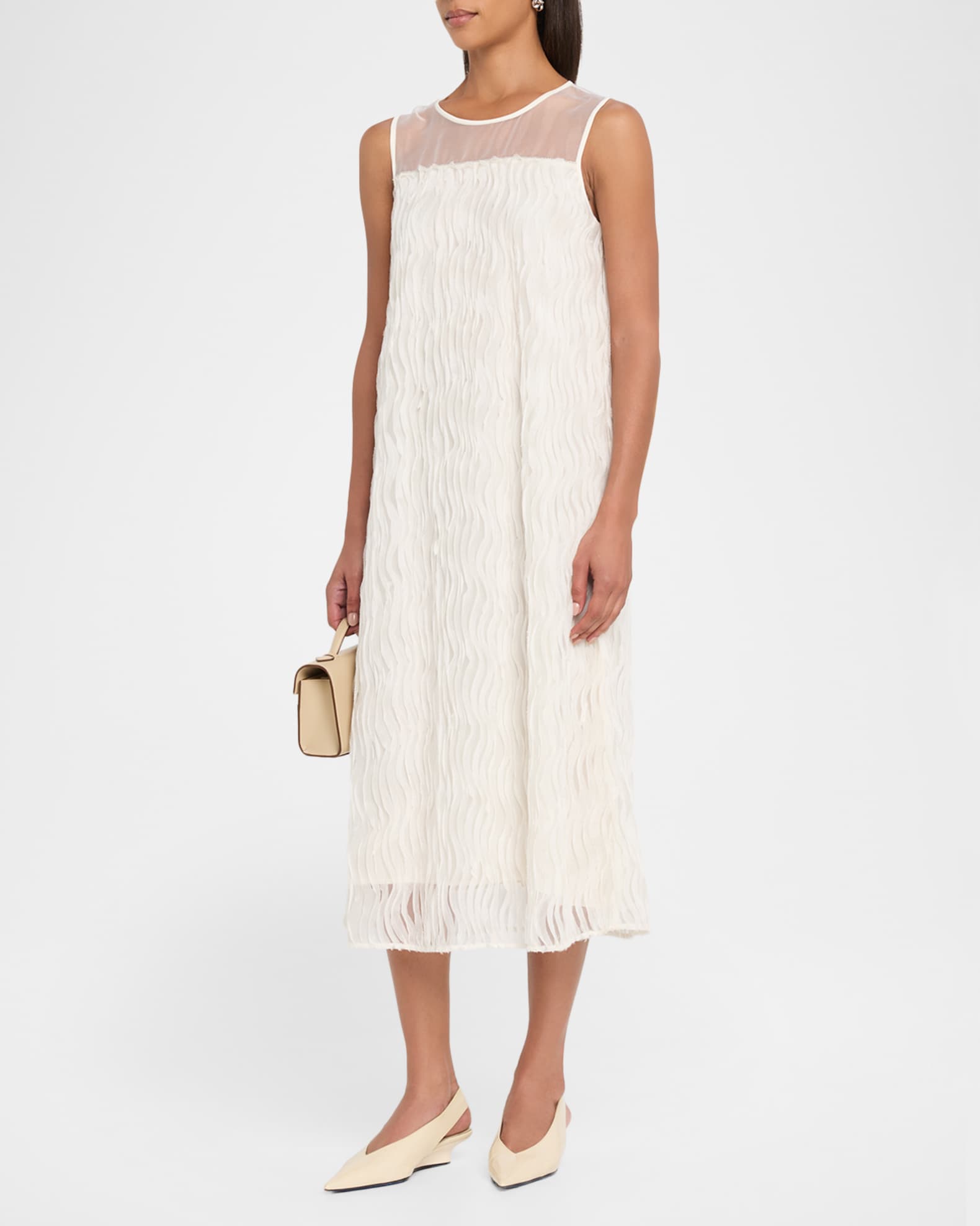 beige color midi dress Beige Cotton Button Front Midi Dress - All Dresses