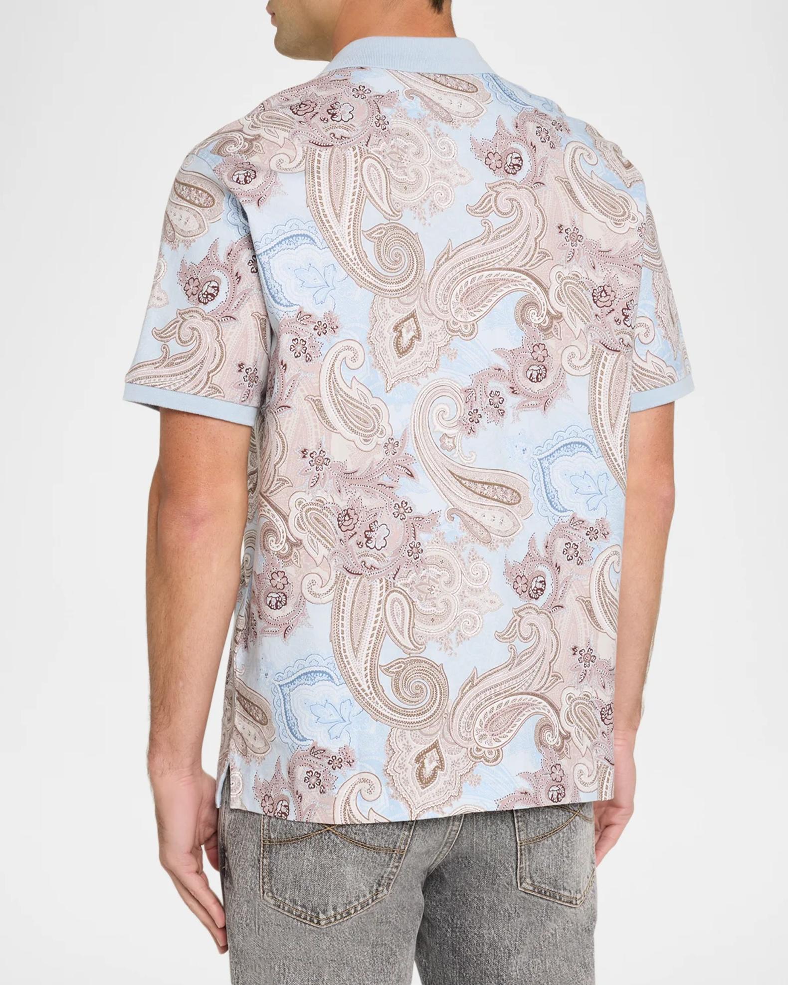 Robert Graham Men's Creswell Paisley Cotton Polo Shirt | Neiman Marcus