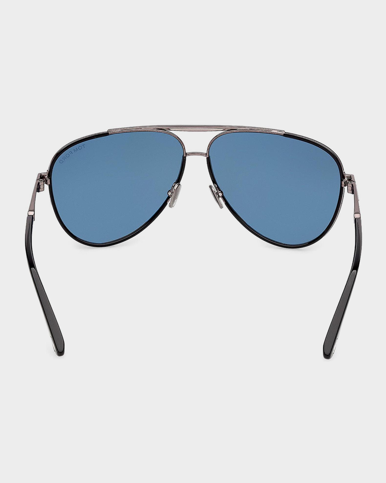 TOM FORD Men's Rupert 02 63mm Metal & Acetate Aviator Sunglasses